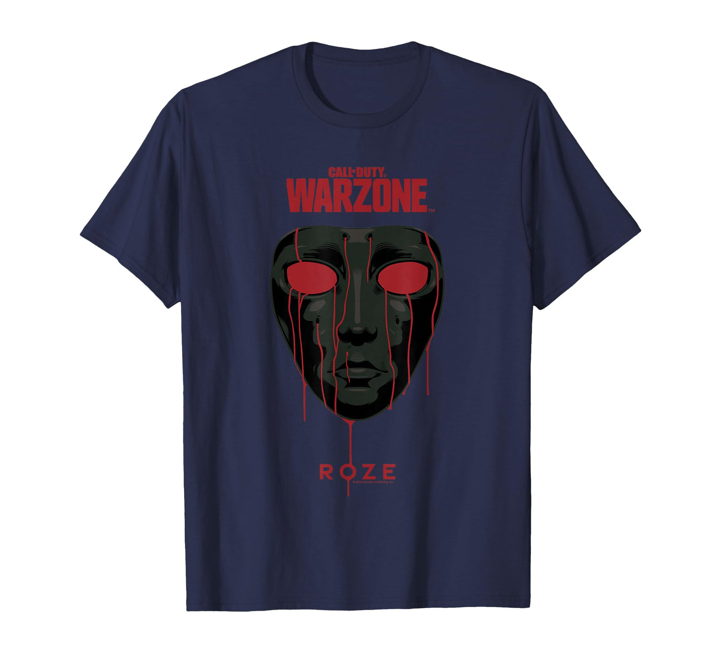 Call of Duty: Warzone Halloween Roze Dripping Blood Portrait T-Shirt
