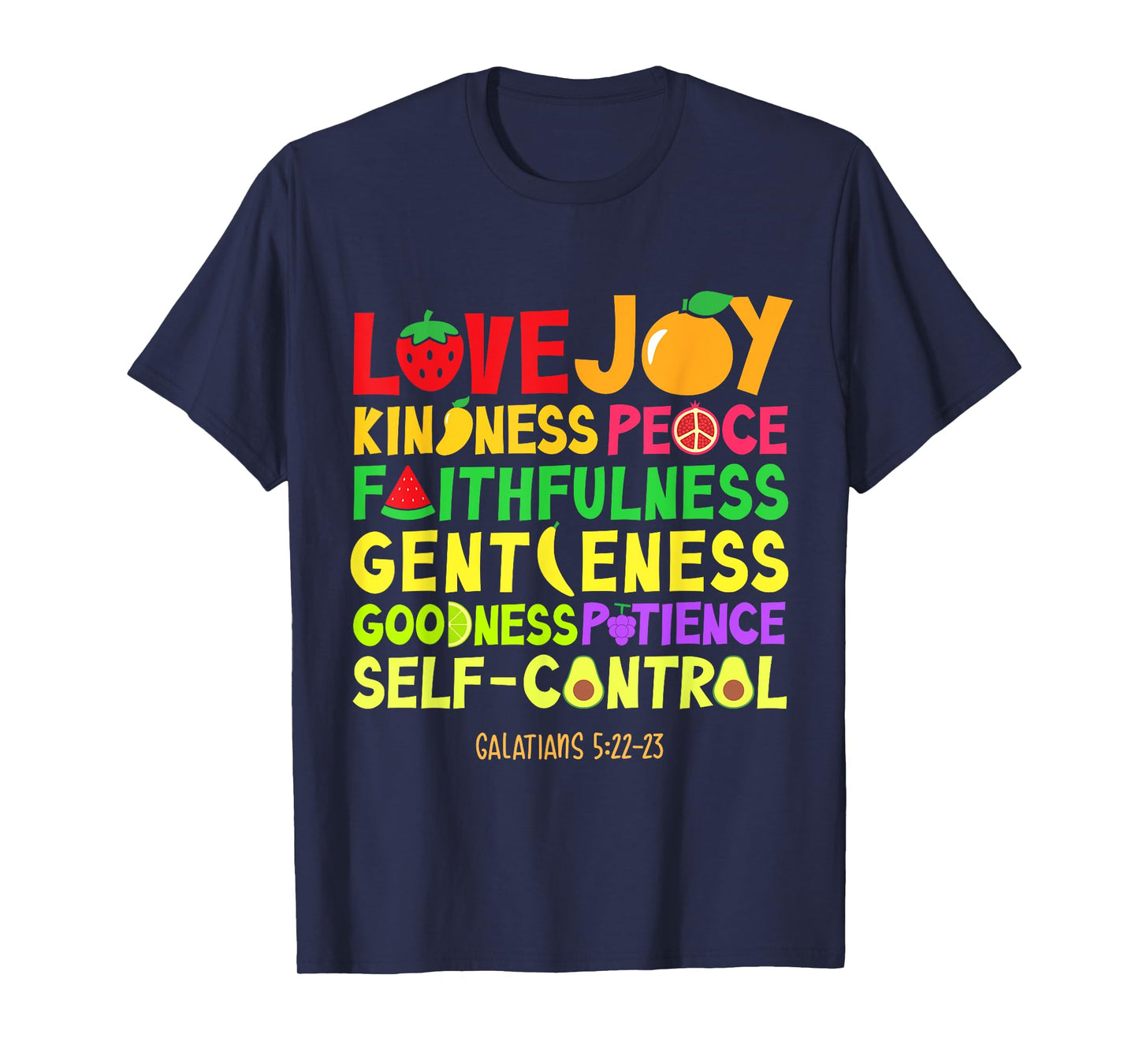 Fruit of Spirits Bible verse Christian shirt T-Shirt