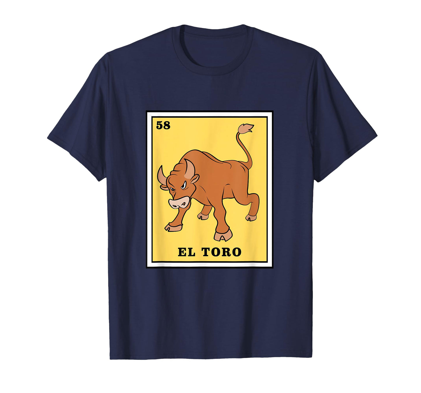 Funny Game El Toro Mexican Lottery Card T-Shirt