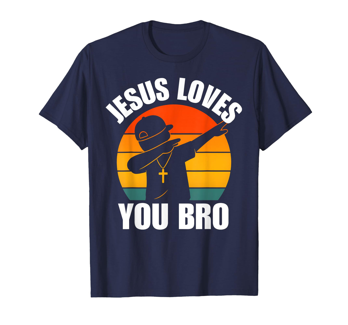 Jesus Love You Bro Dabbing Boy Christian Kids Boys Saying T-Shirt