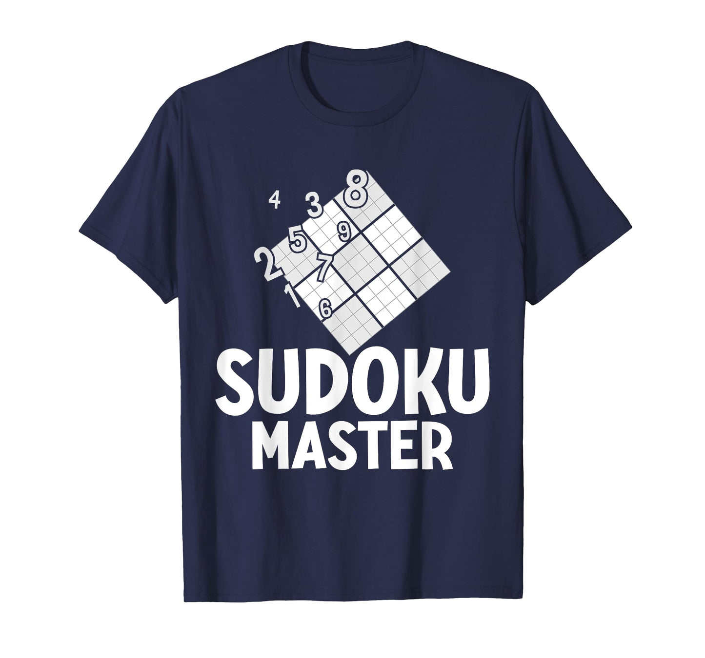 Sudoku Master Funny Tabletop Number Games Quiz Sudoku Lovers T-Shirt
