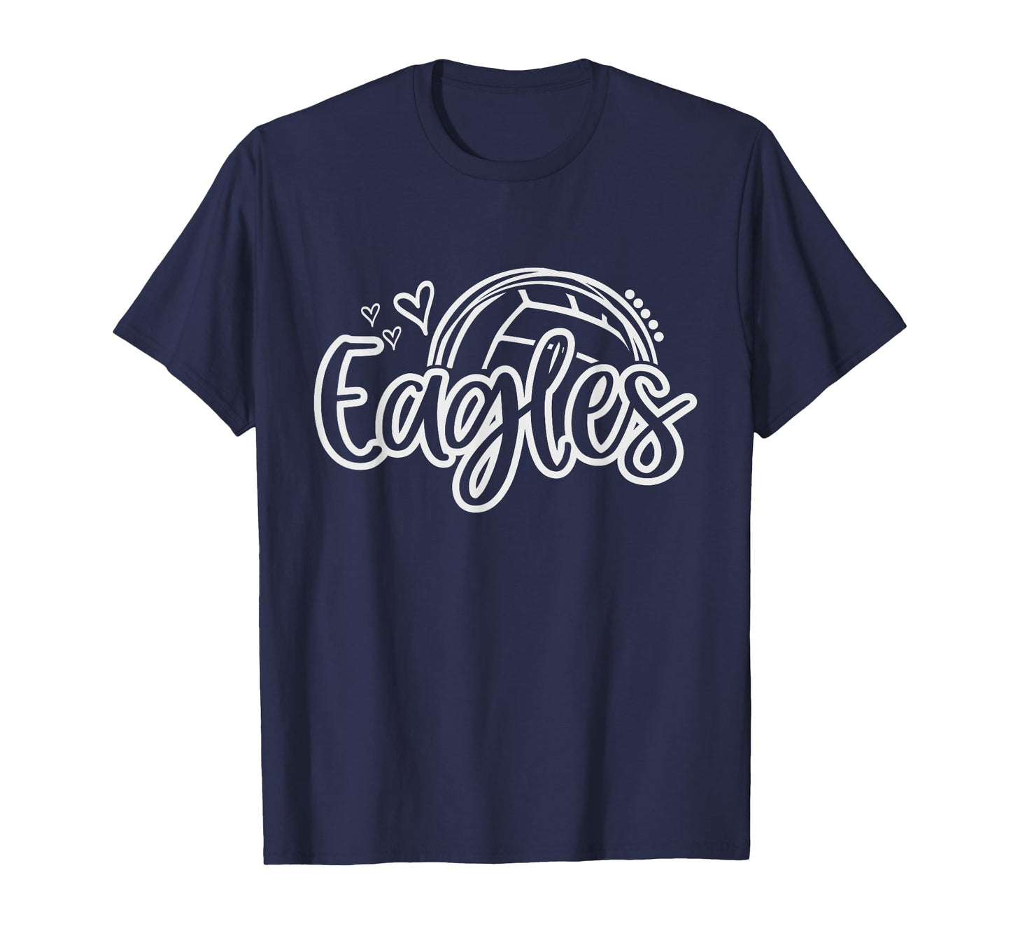 Volleyball Eagle School Sports Fan Team Spirit T-Shirt
