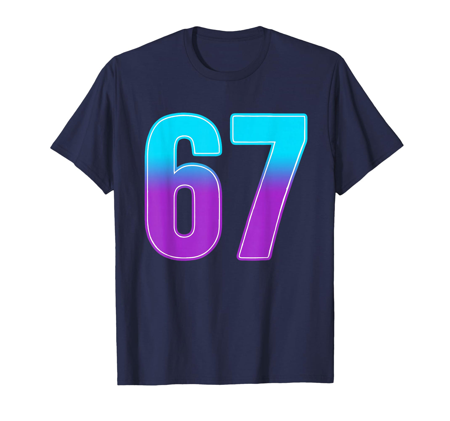 Number 67 Numbered Uniform Sports Jersey Team 67th Birthday T-Shirt