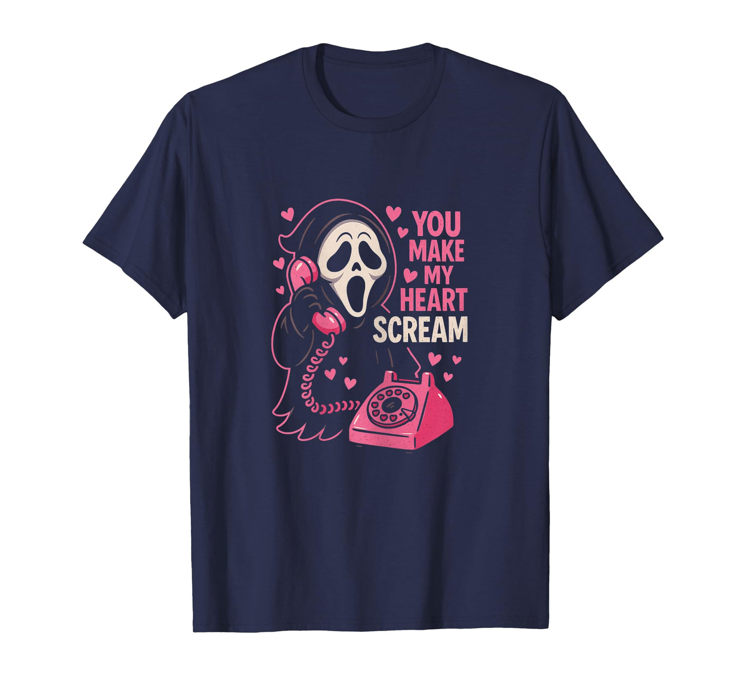 Cute Creepy Horror Make My Heart Scream Valentine’s Day T-Shirt