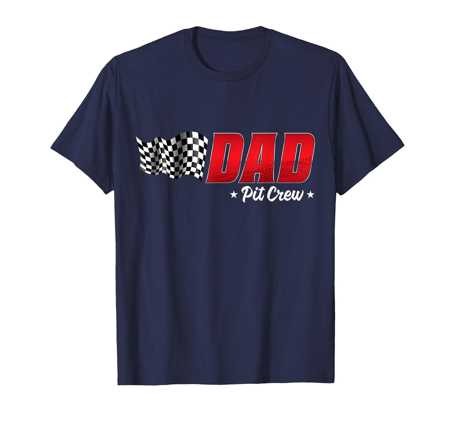 Dad Pit Crew Race Car Birthday Family Racing Adult Men T-Shirt