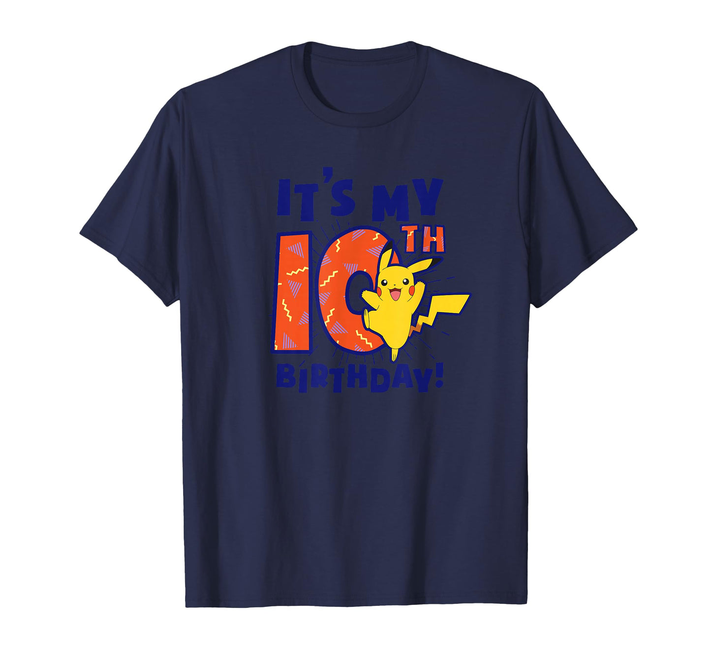 Pokémon Pikachu It's My 10th Birthday Awesome Celebration T-Shirt