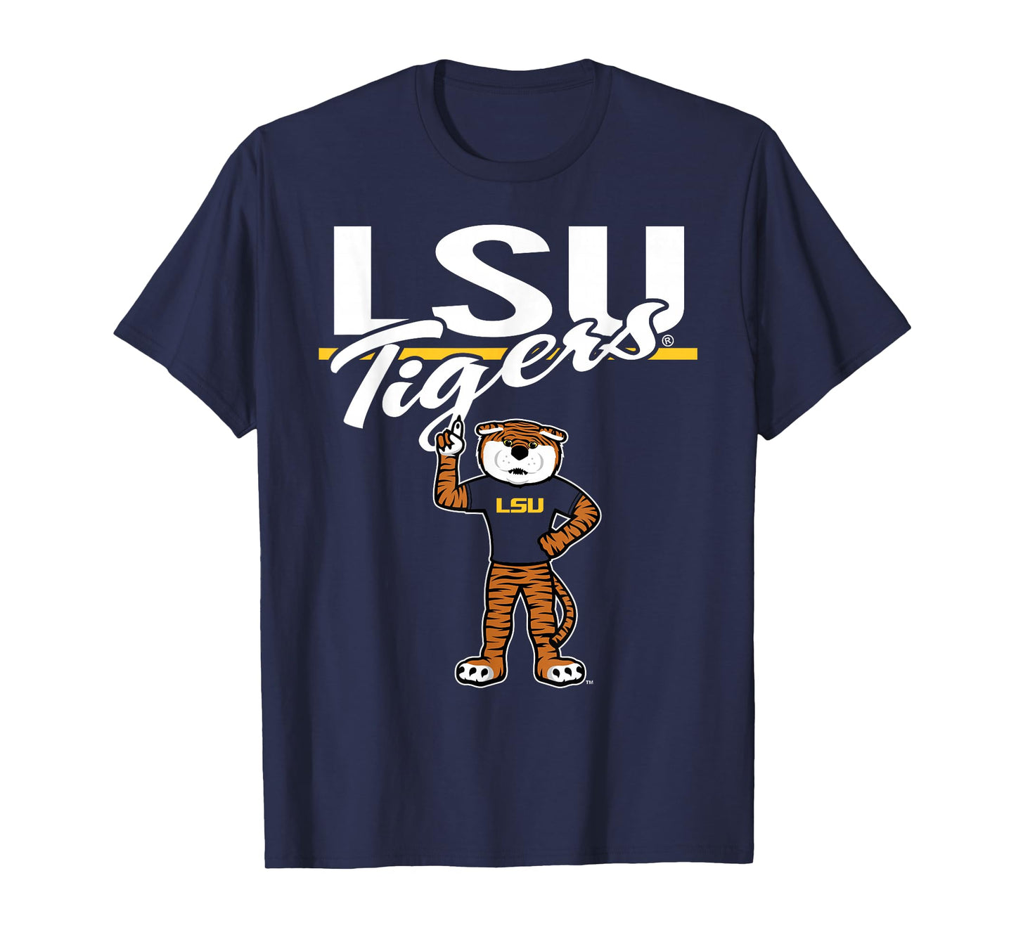 LSU Tigers Mascot Purple Officially Licensed T-Shirt