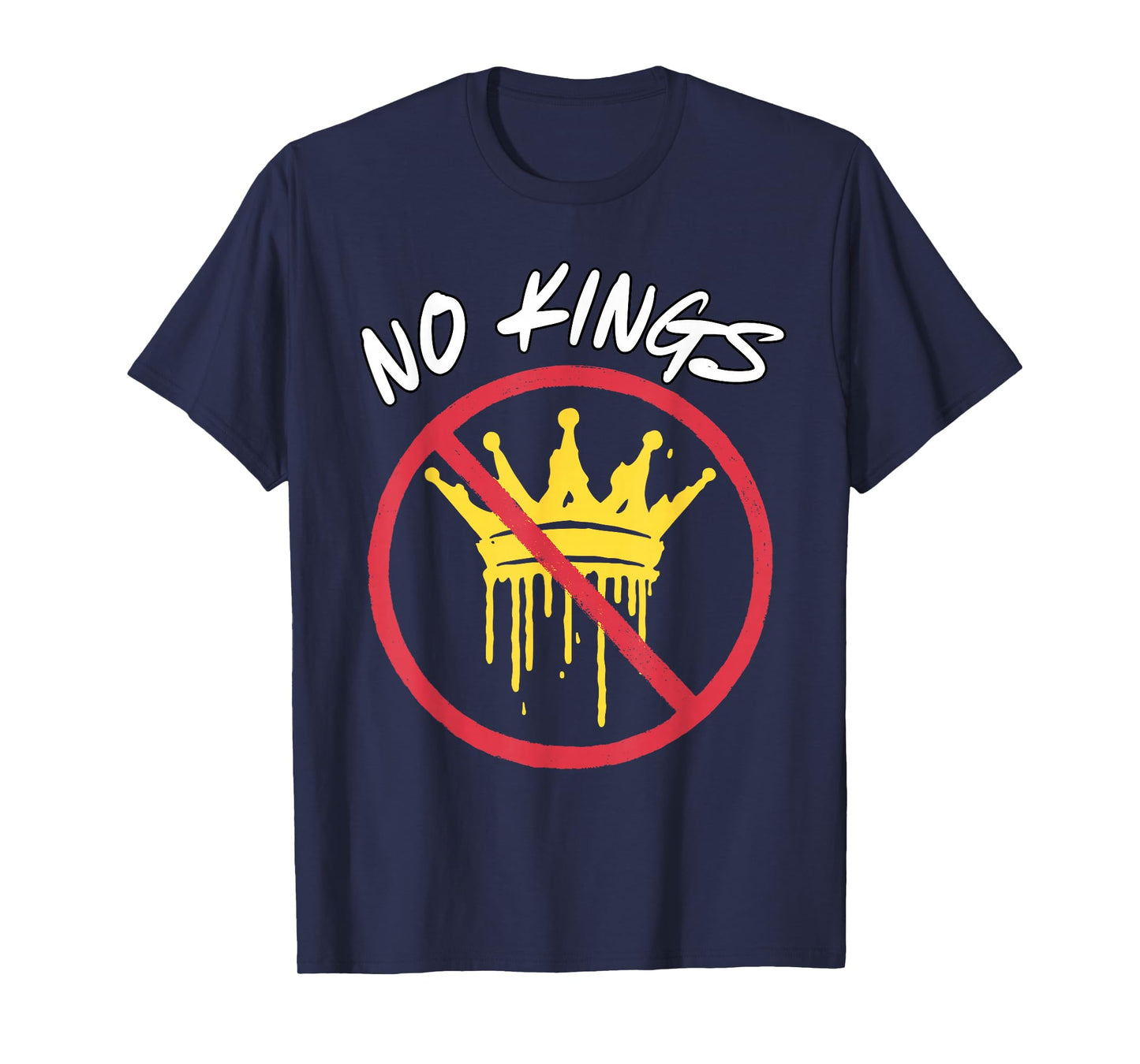 No Kings in America Political No Kings Fascist Resist Tee T-Shirt
