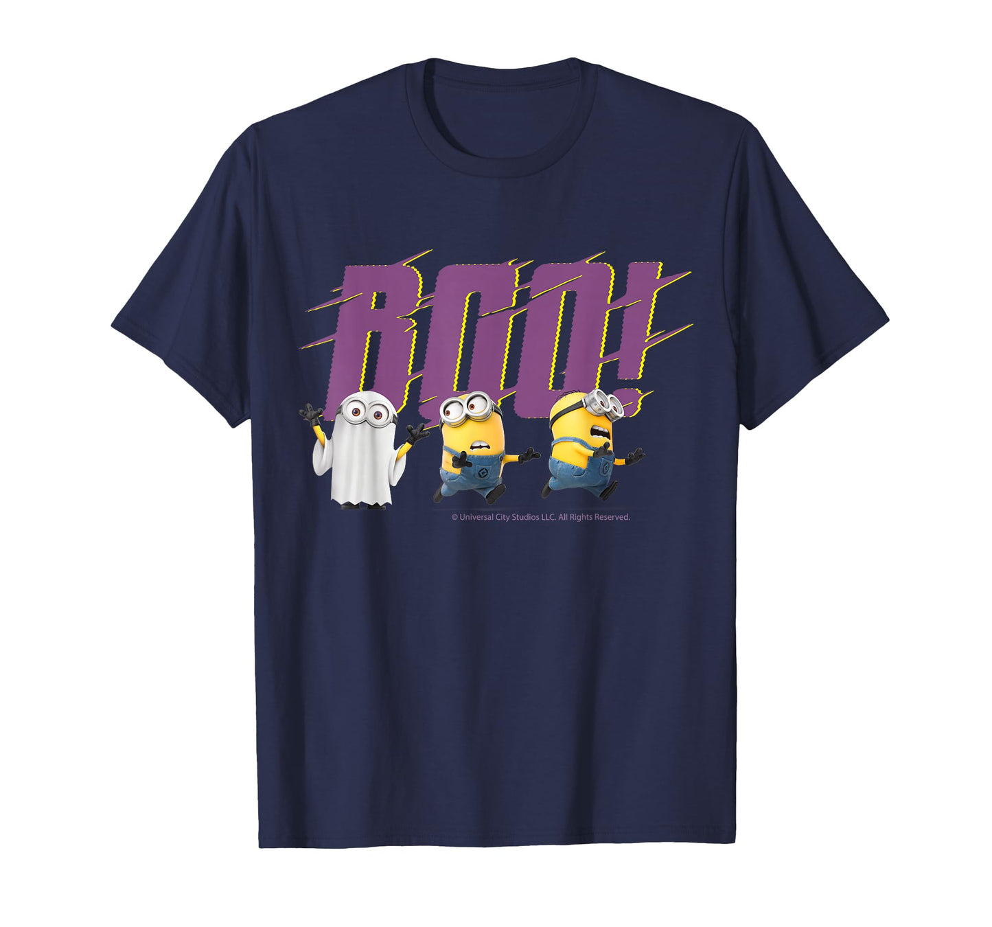 Boo Minions Halloween Merch Designs Celebration Fun T-Shirt