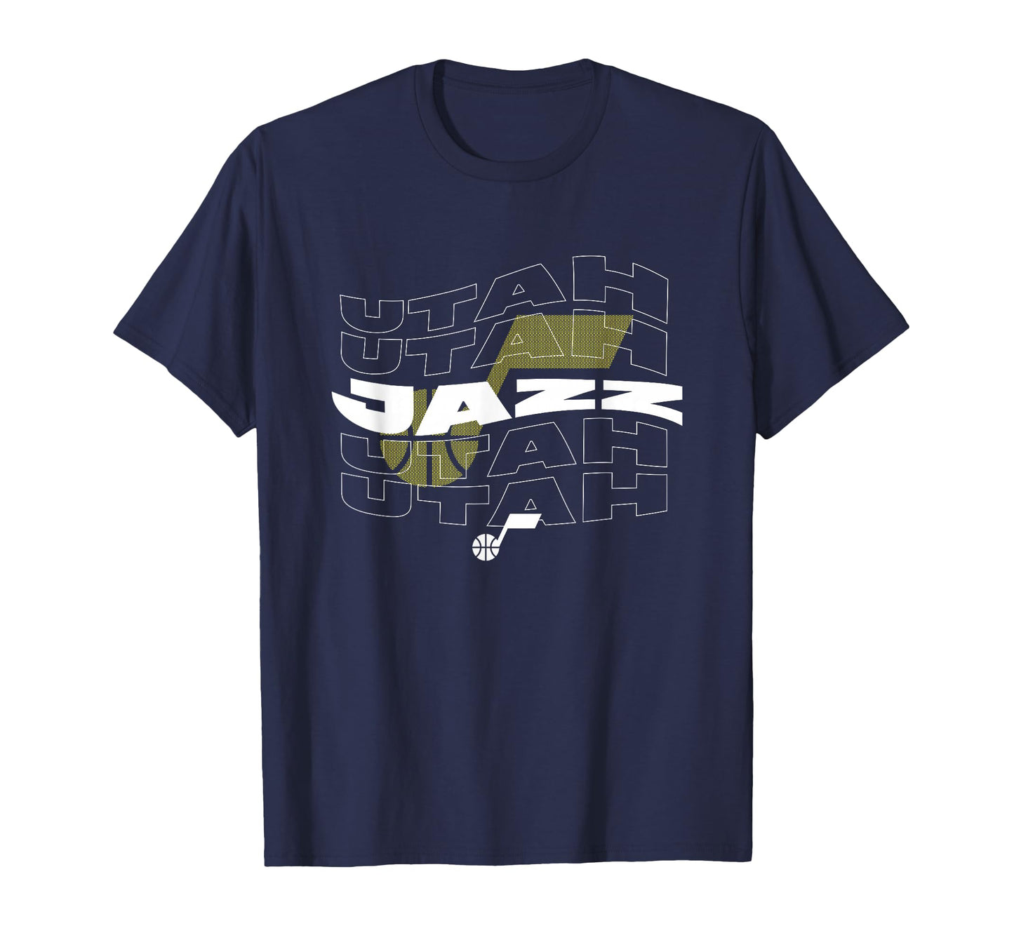 NBA Utah Jazz Wave Outline Team Logo T-Shirt