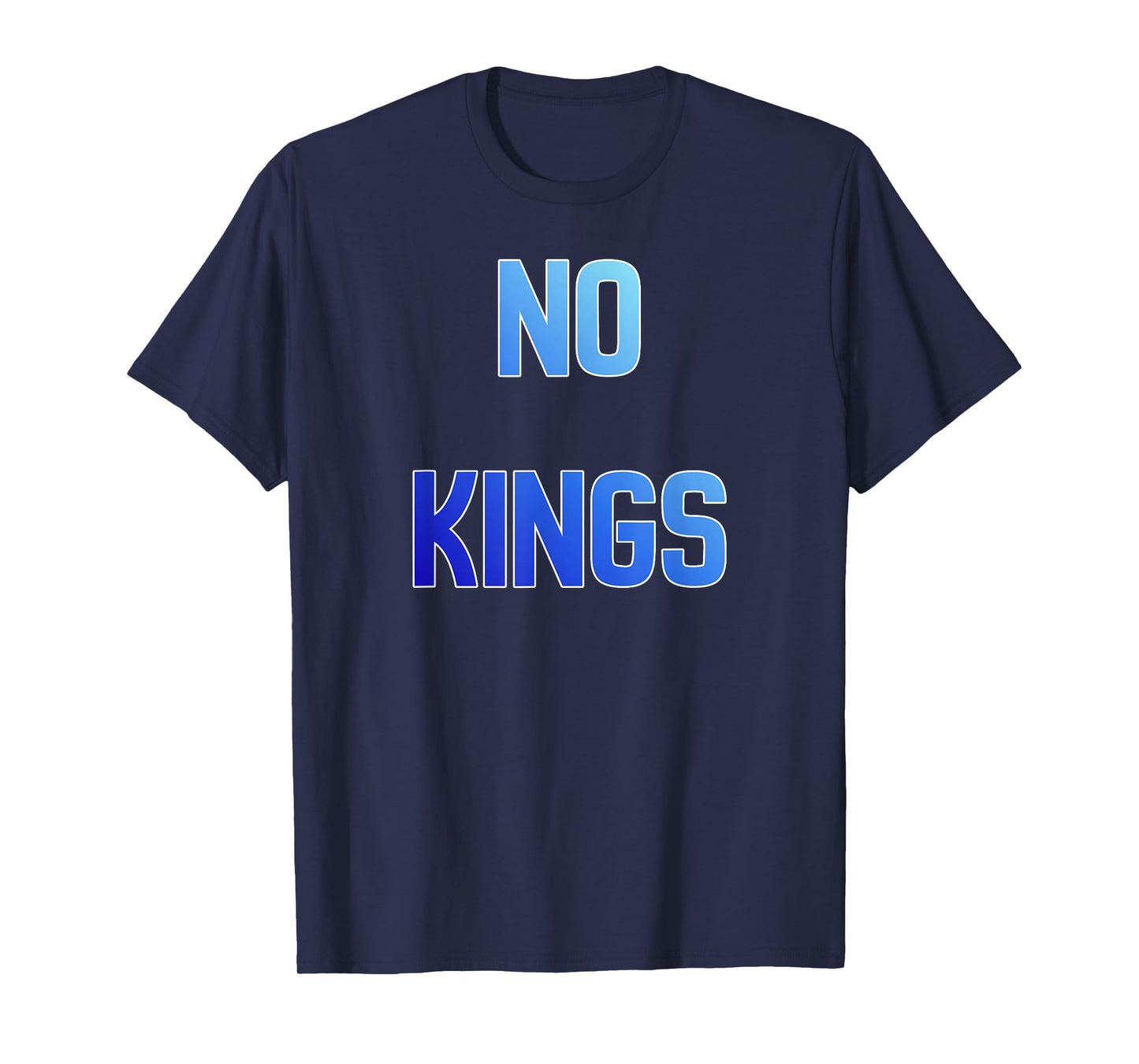 No Kings October 18 Blue Gradient T-Shirt