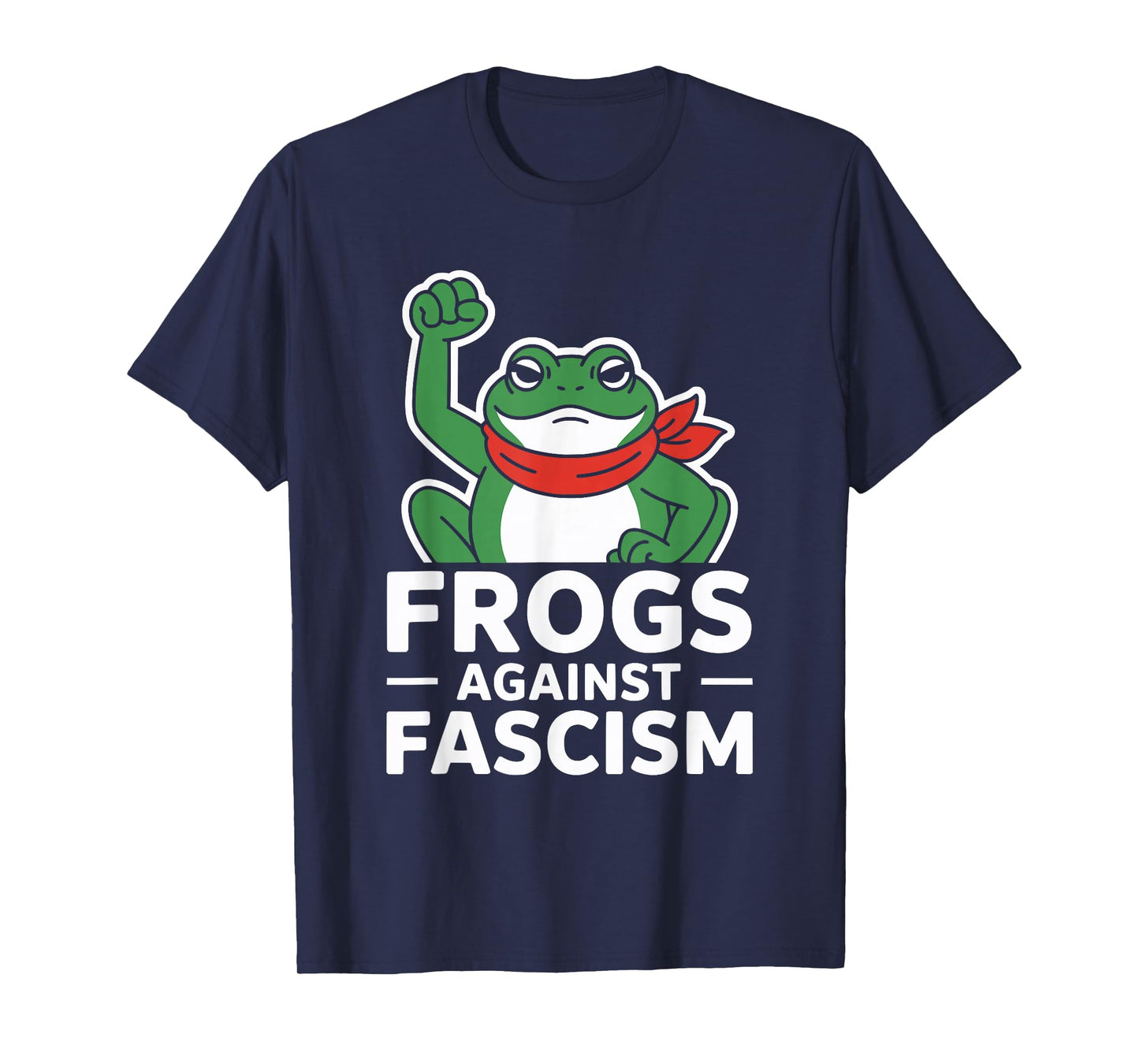 Retro Frogs Against Fascism Portland Frog Protest Men Women T-Shirt