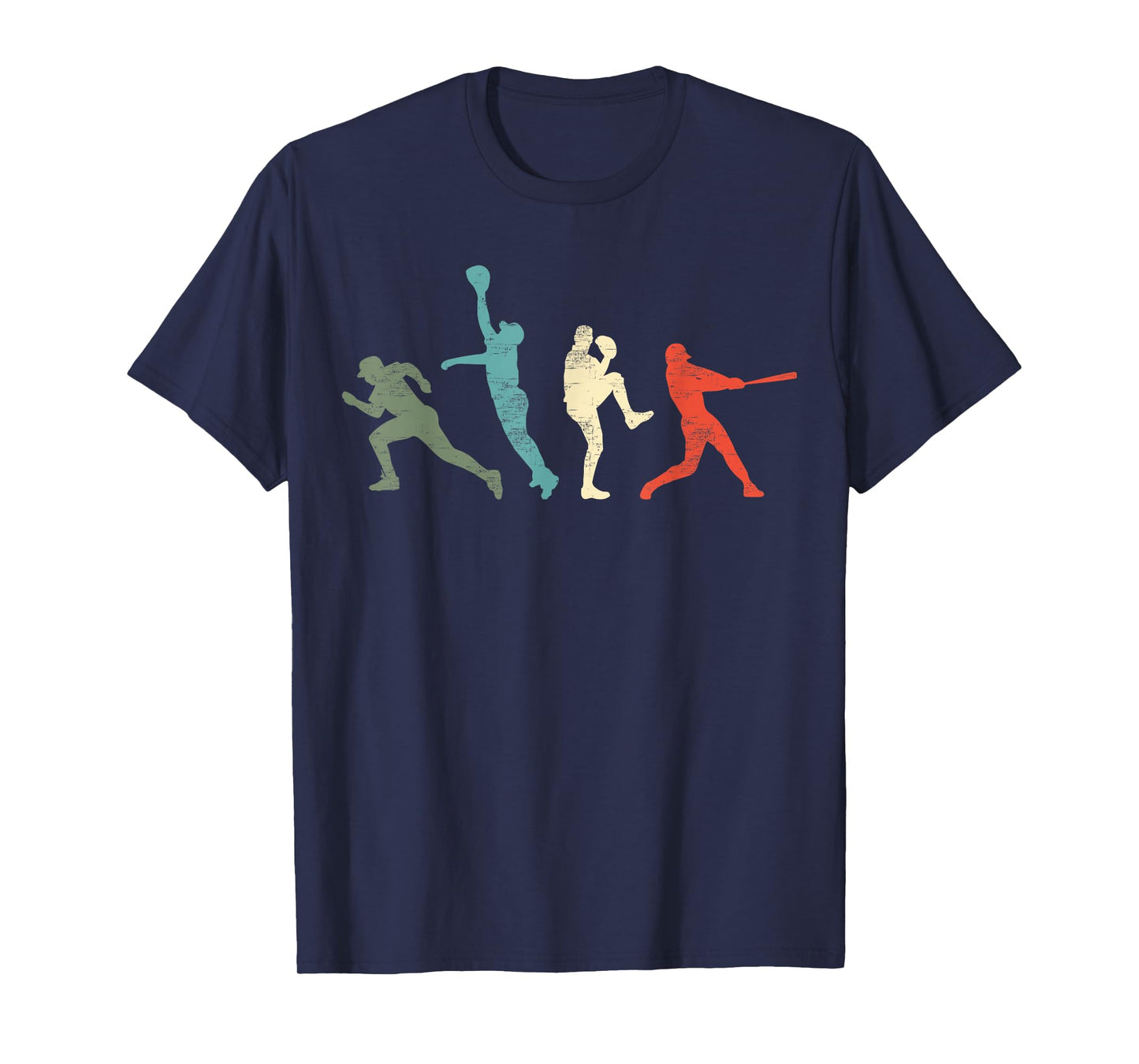 Baseball Vintage | Retro Catcher Pitcher Batter T-Shirt