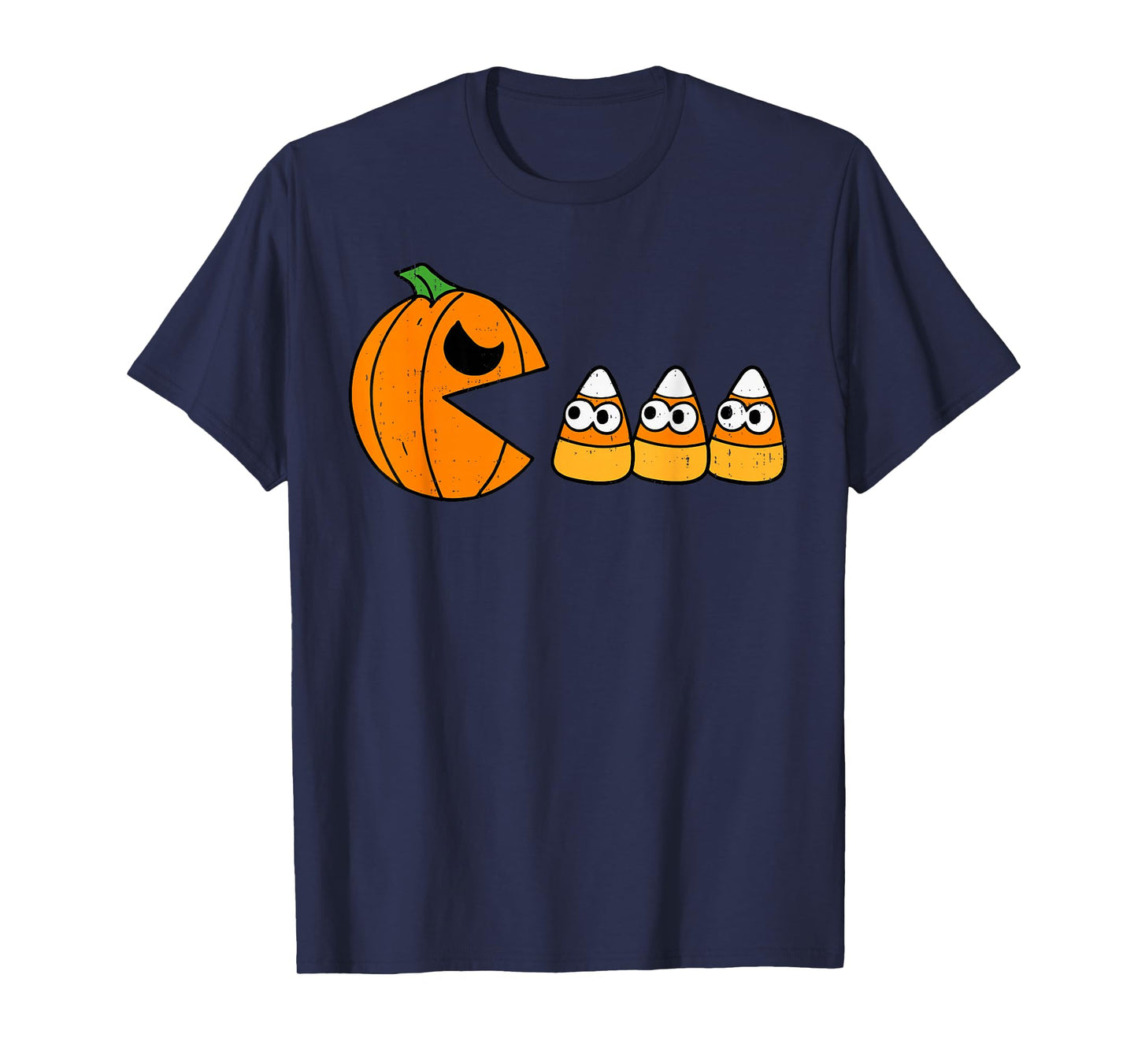 Pumpkin Eating Candy Gamer Halloween Gaming Game Boys Teens T-Shirt