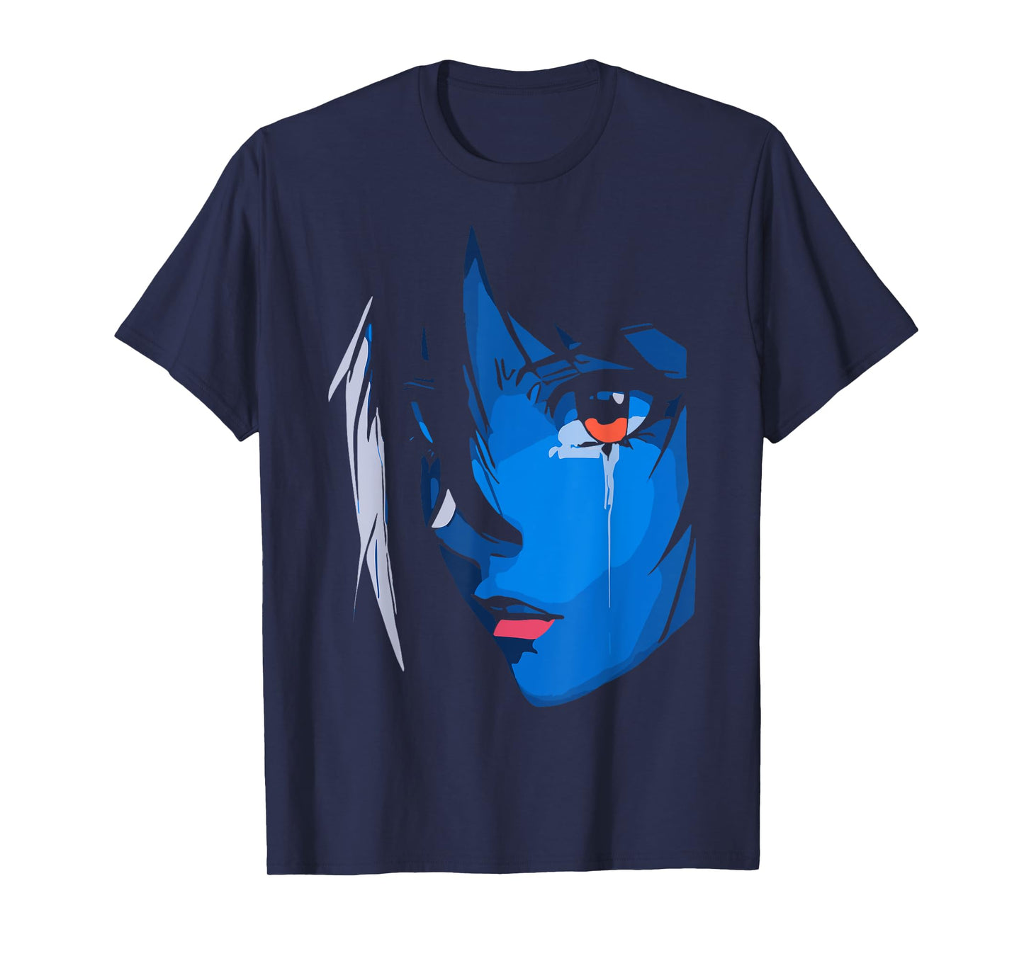 Sad Anime Girl Gamer Indie Aesthetic Japanese Vaporwave T-Shirt