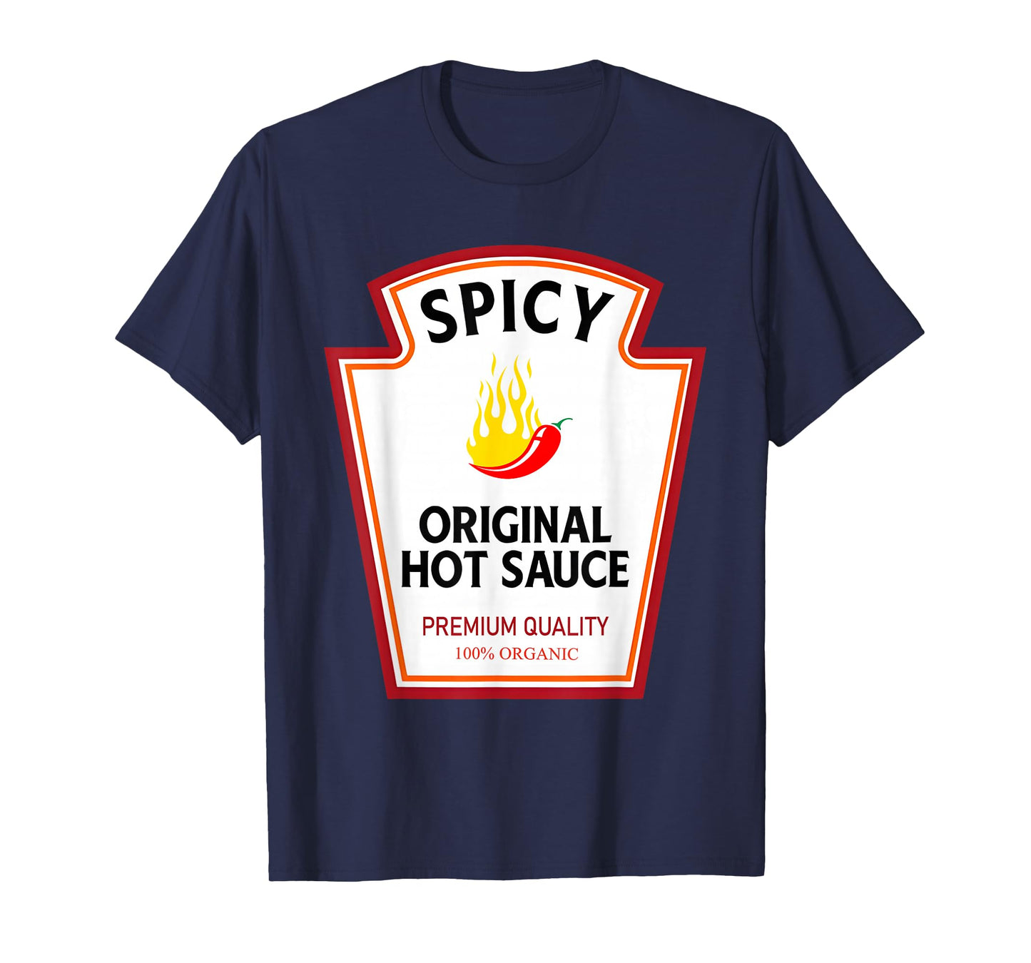Spicy Hot Sauce Funny Condiment Costume Party Matching T-Shirt