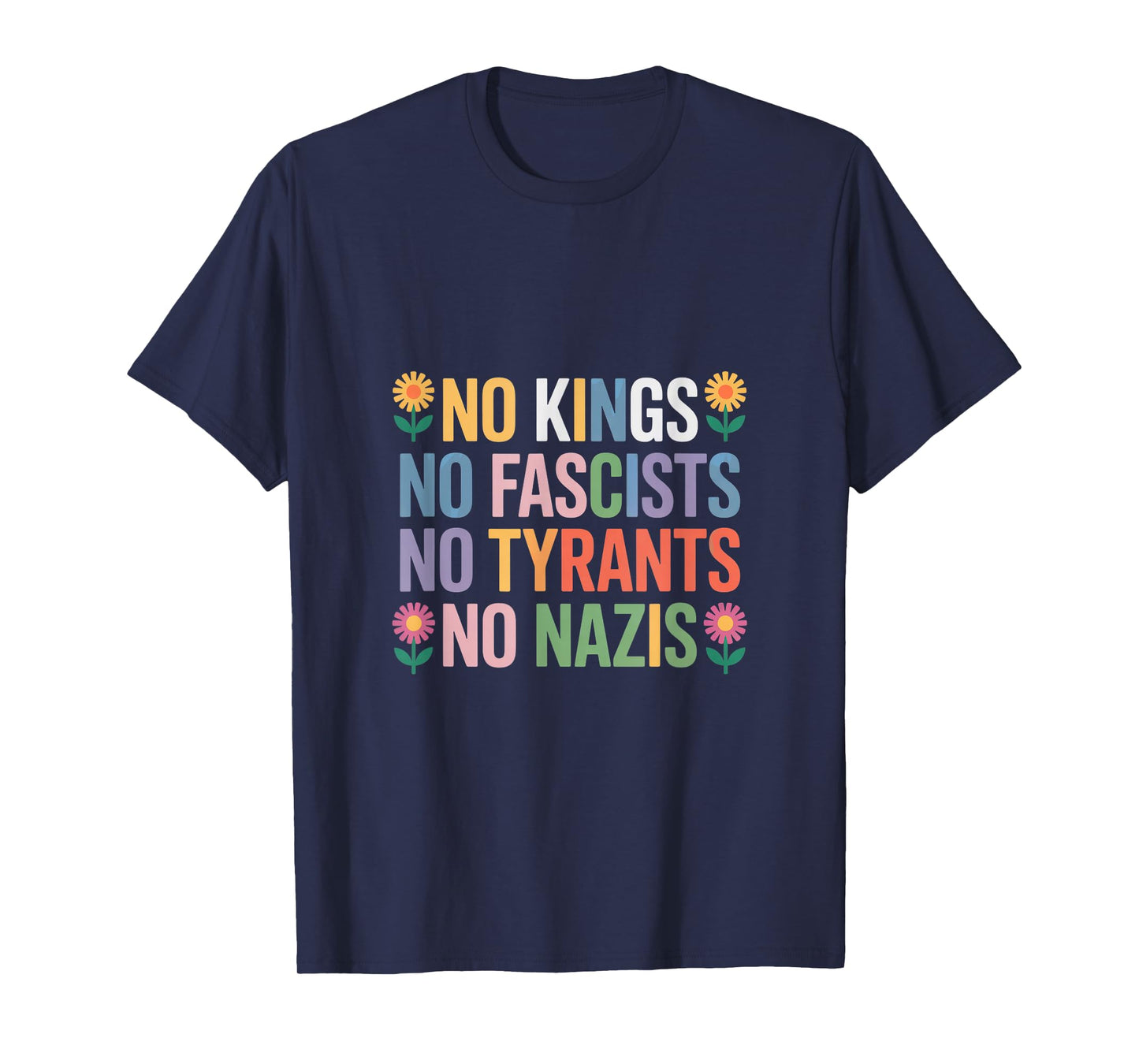 No Kings Patriotic Men Women Liberty T-Shirt