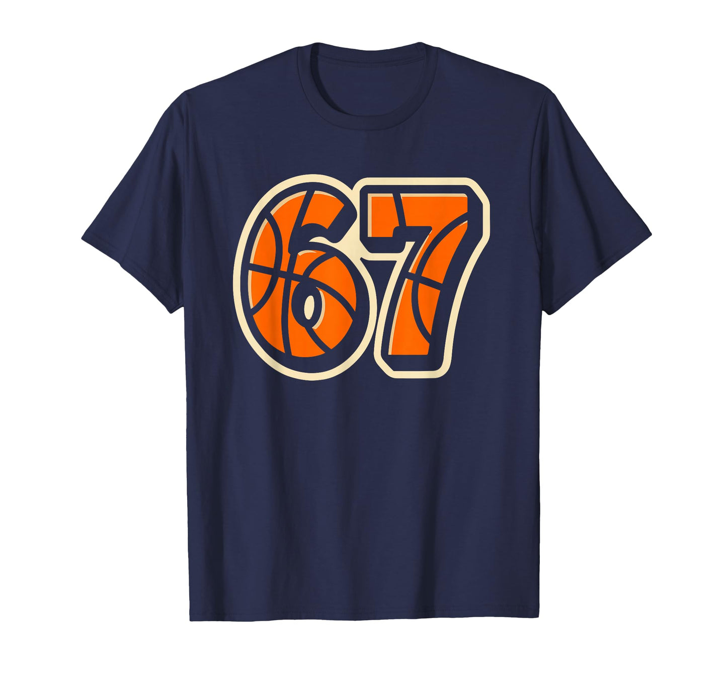 Basketball 67 Six Seven Funny Gen Alpha Slang T-Shirt