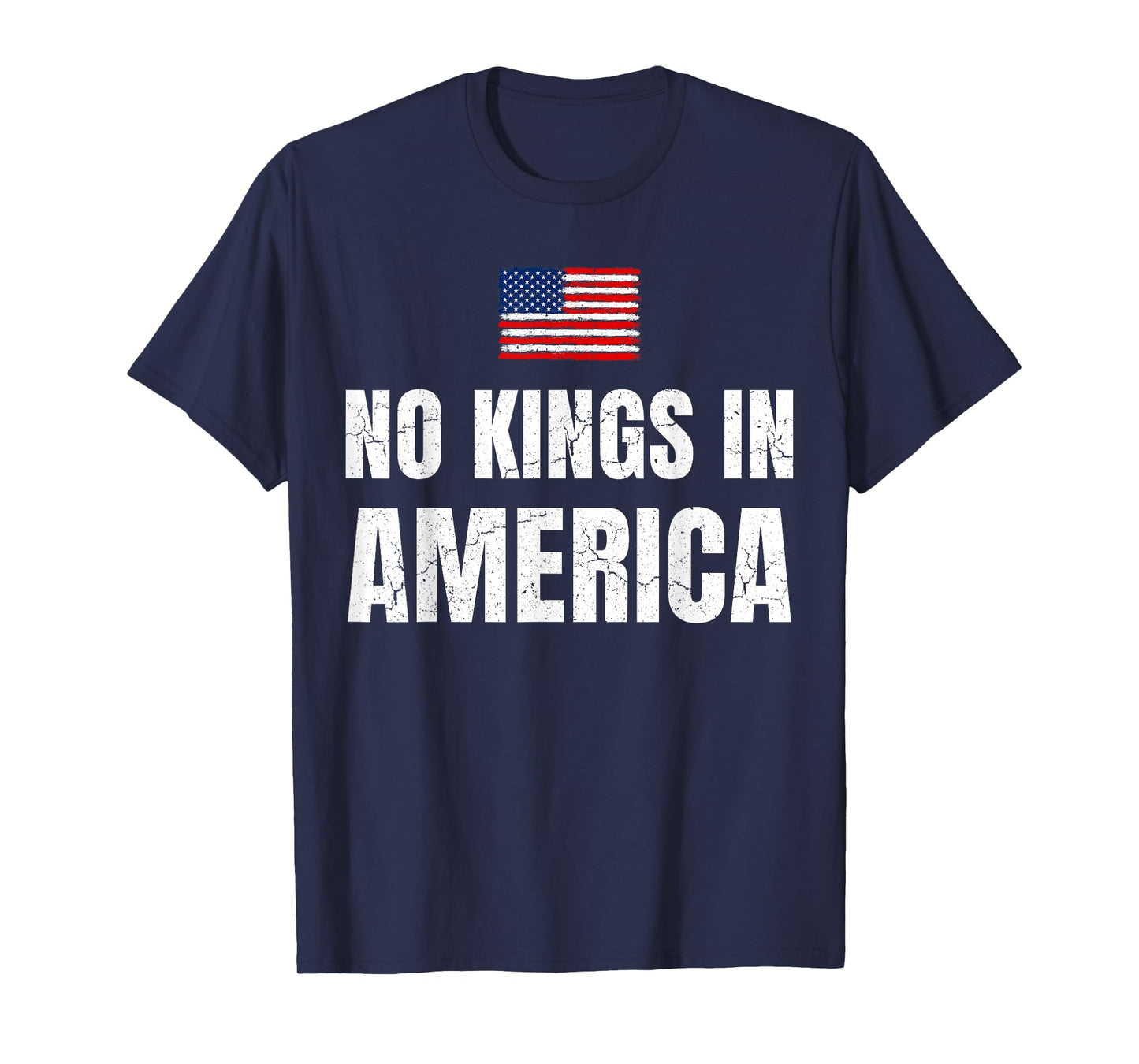 No Kings In America Democracy United States Independence T-Shirt