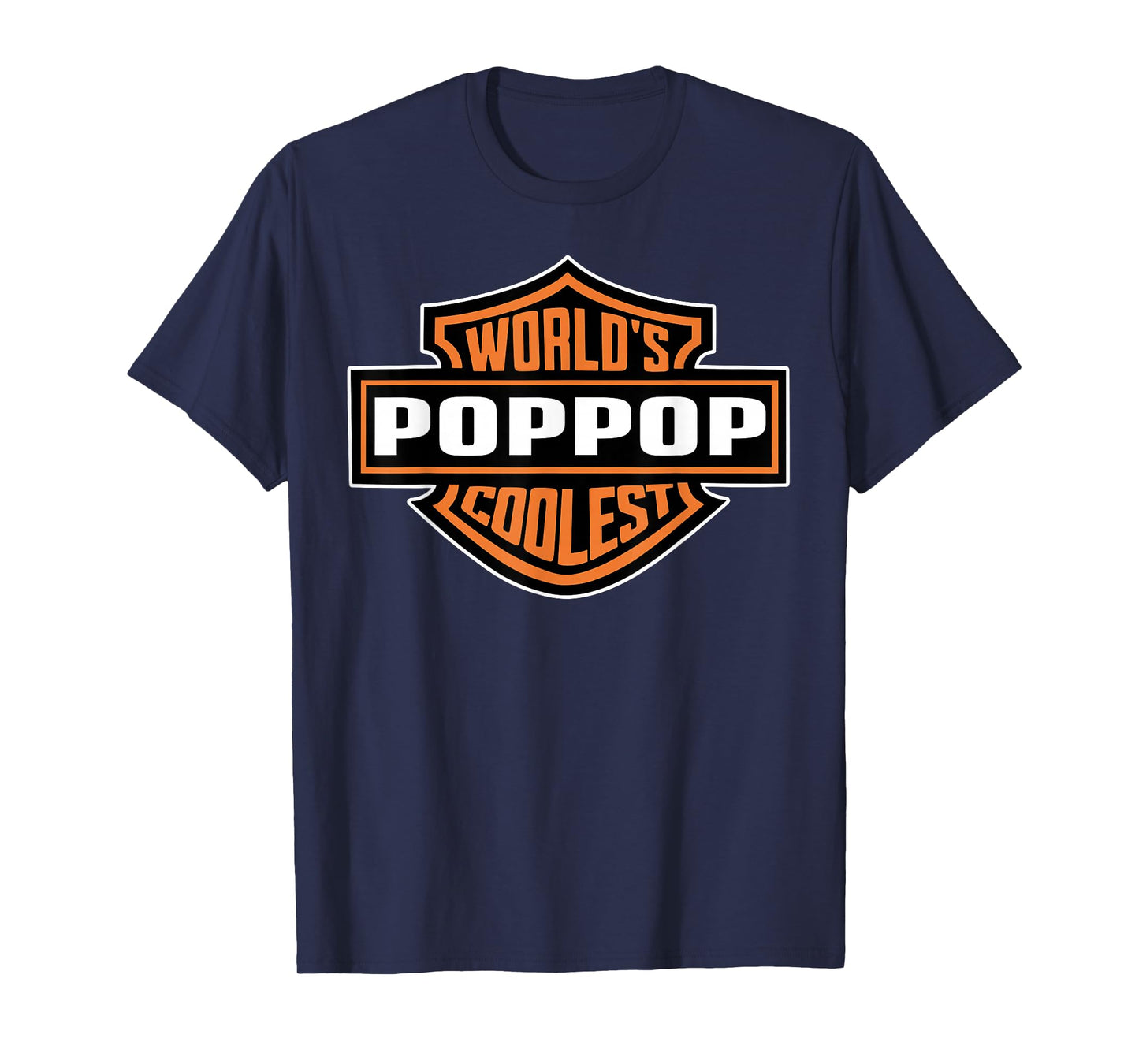 Mens World's Coolest Poppop Best Dad In The World Father's Day T-Shirt