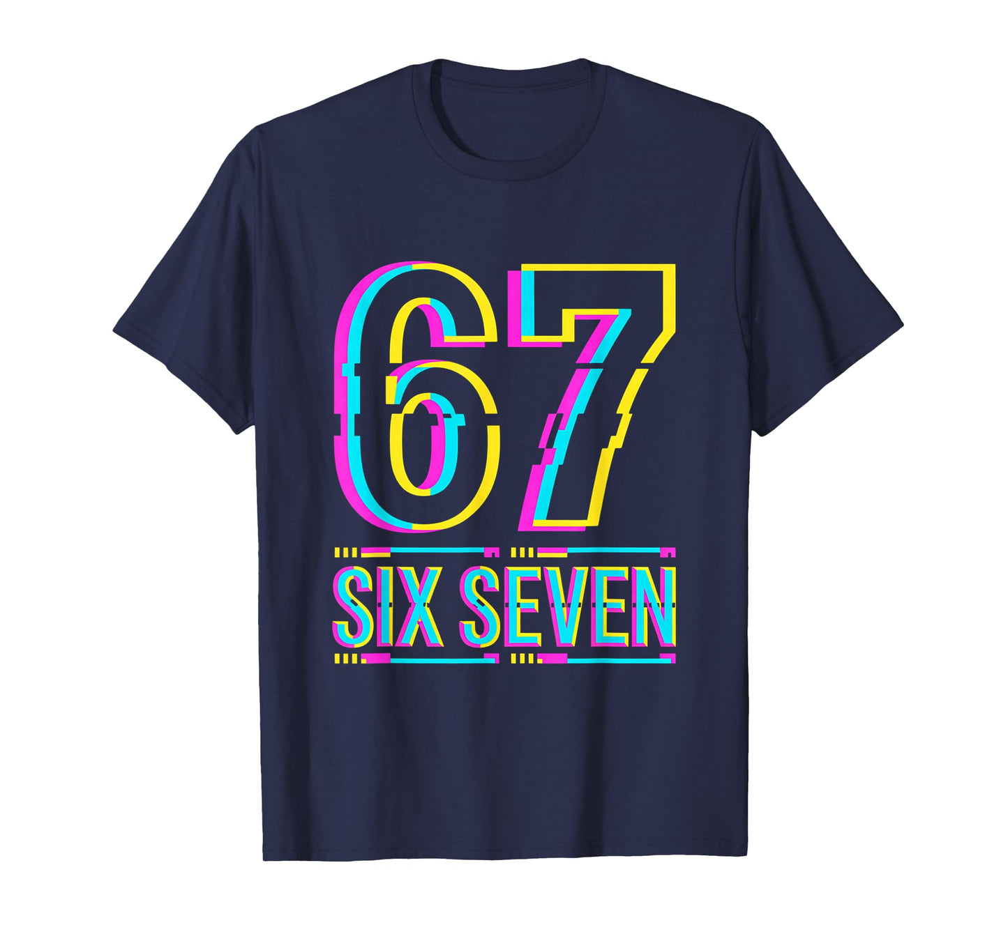 Gen Alpha Six Seven 6 7 Meme T-Shirt
