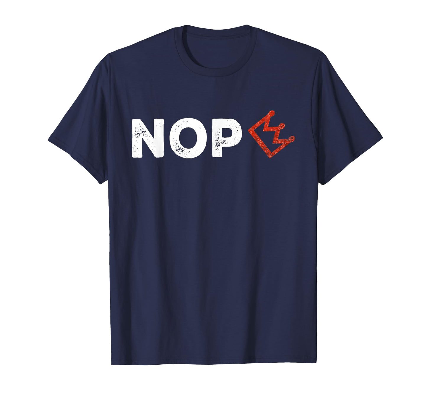 No Kings Protest Sign Nope Simple Bold Crown T-Shirt