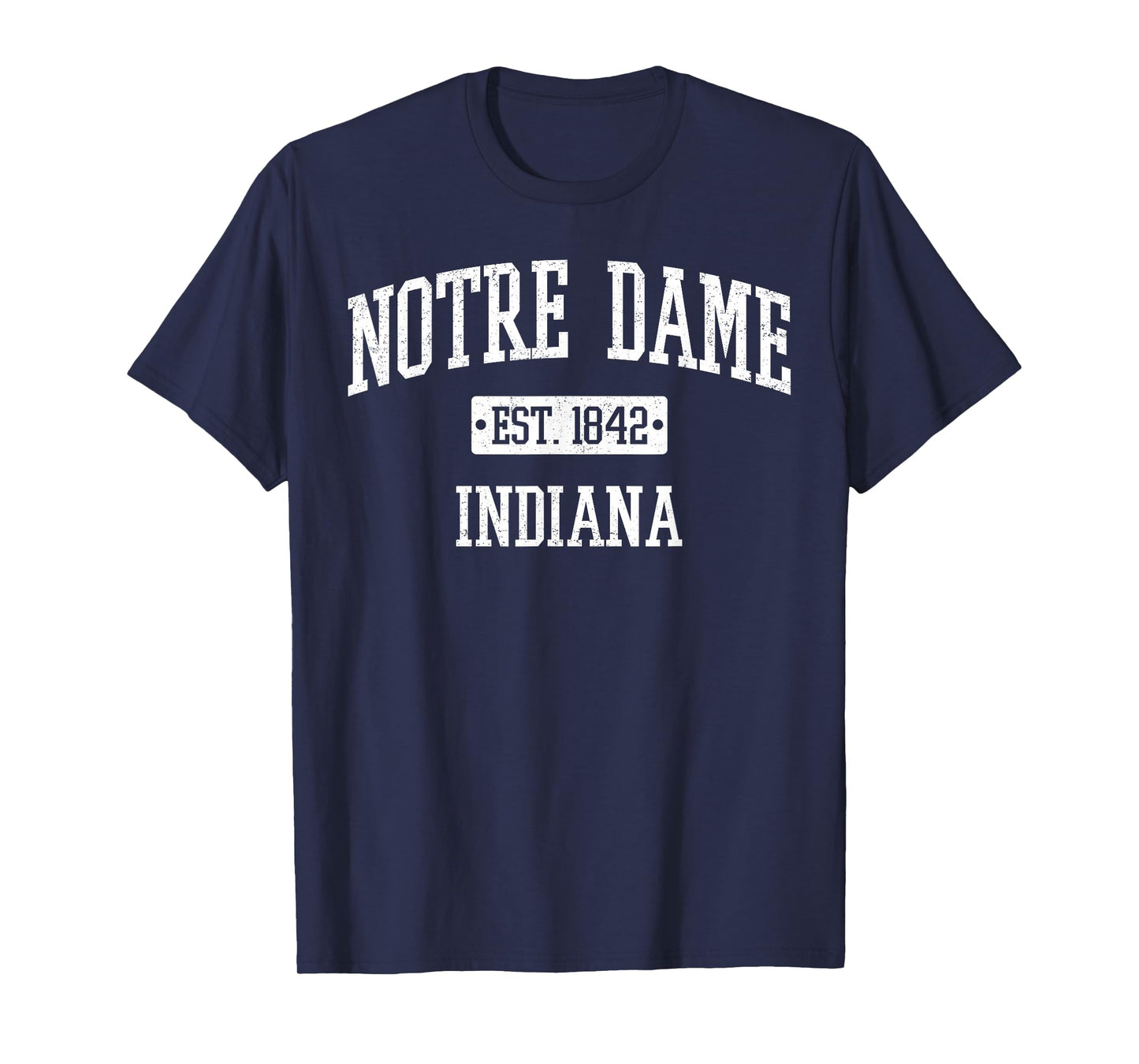 Notre Dame Indiana in Vintage Athletic Sports Design T-Shirt