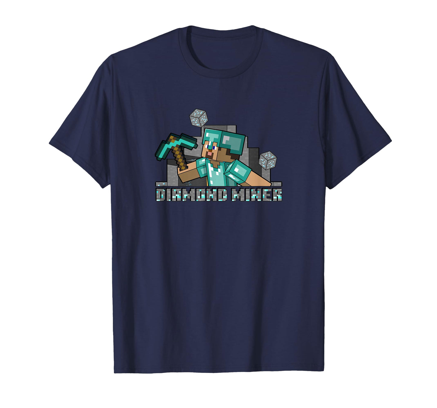 Minecraft Steve Diamond Miner T-Shirt