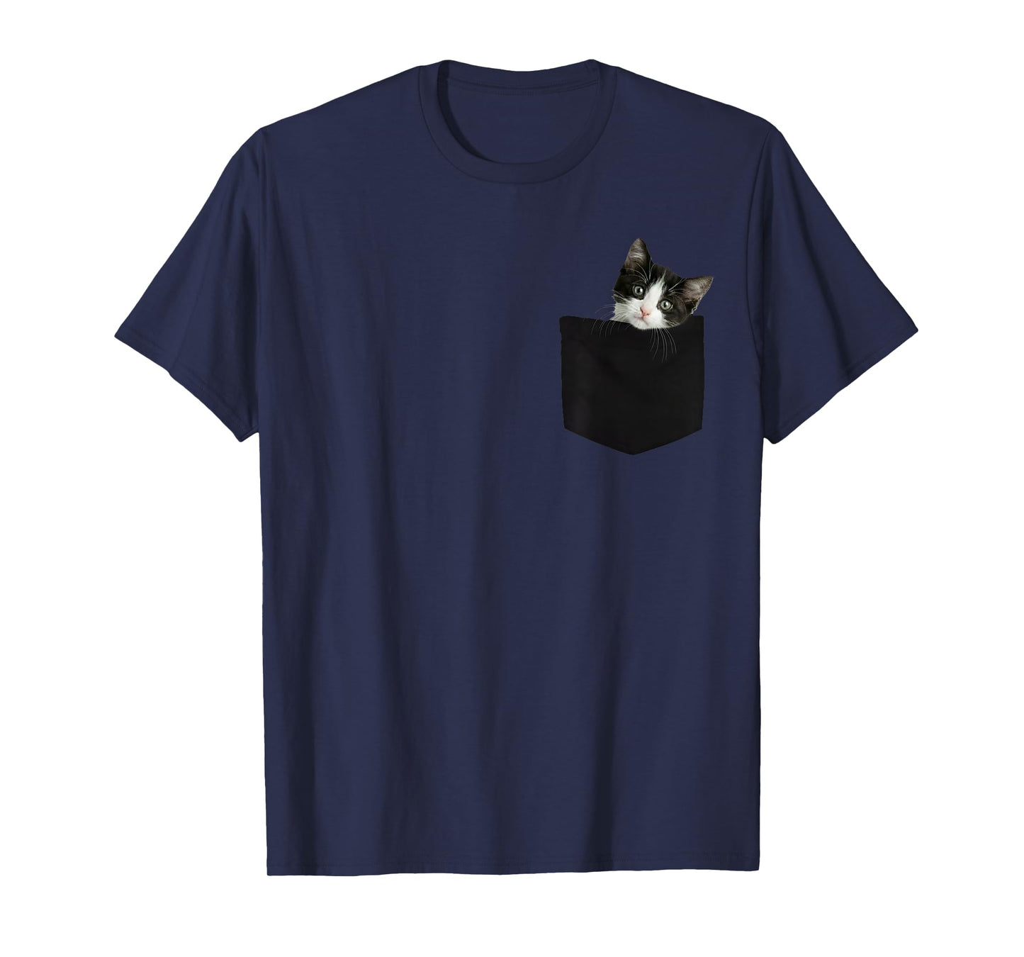 Cat Pocket Peeking Cute Cat in Pocket T-Shirt