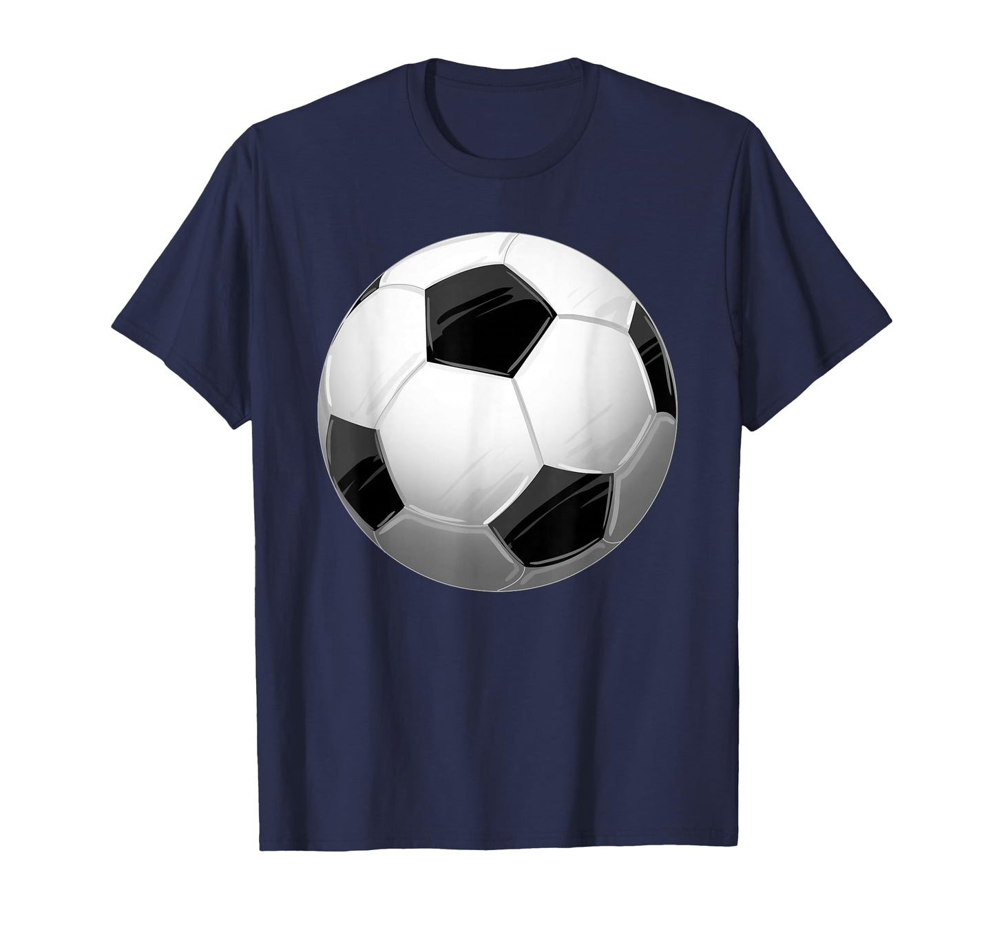 Black White Soccer Ball Cool Sports Football Player Gift T-Shirt