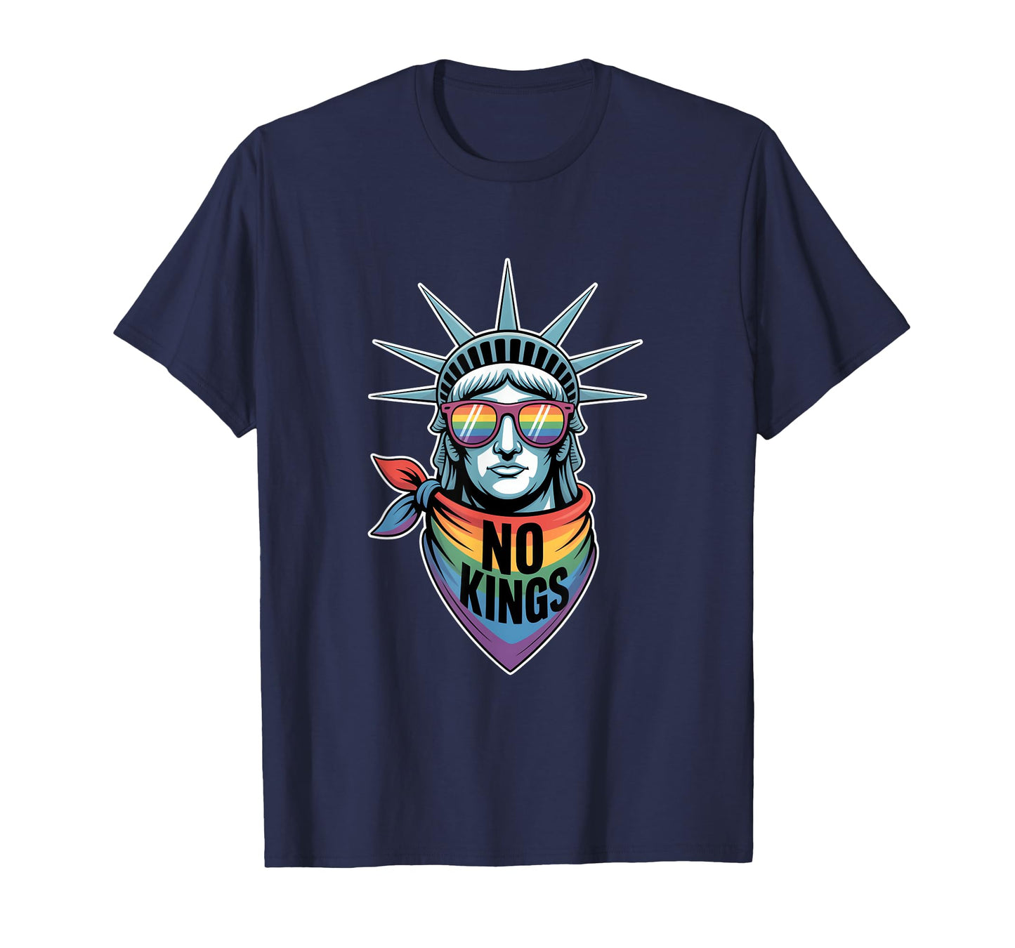 No Kings In America Statue Of Liberty Pride T-Shirt