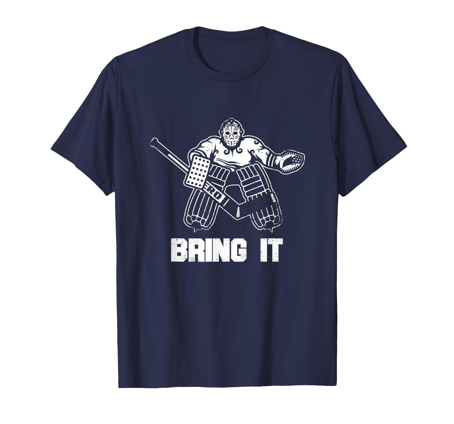 Funny Ice Hockey Player Gift Goalie Apparel Graphic T-Shirt