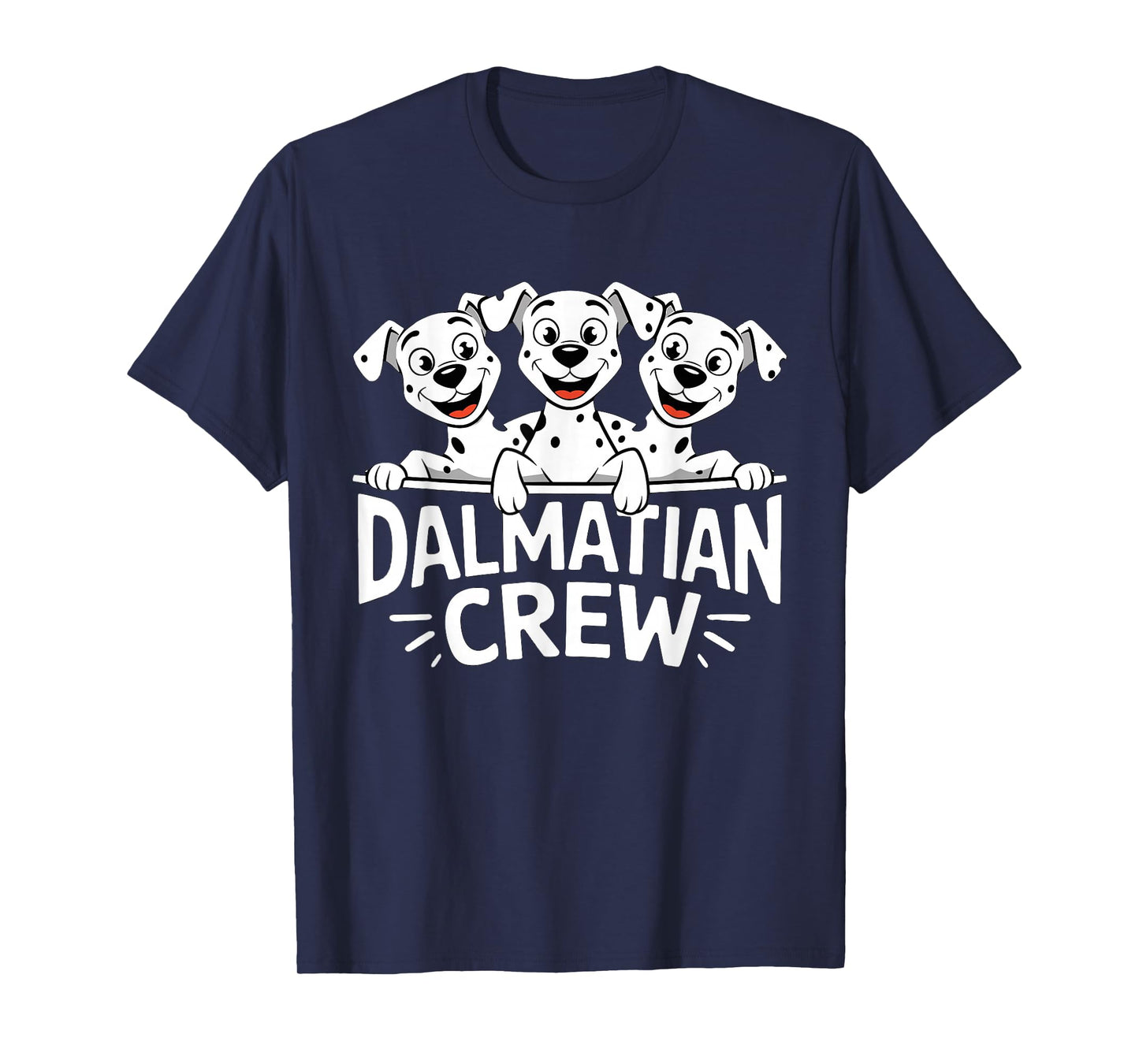 Dalmatian Crew Cute Cartoon for Dog Owners Pet Dalmatian T-Shirt