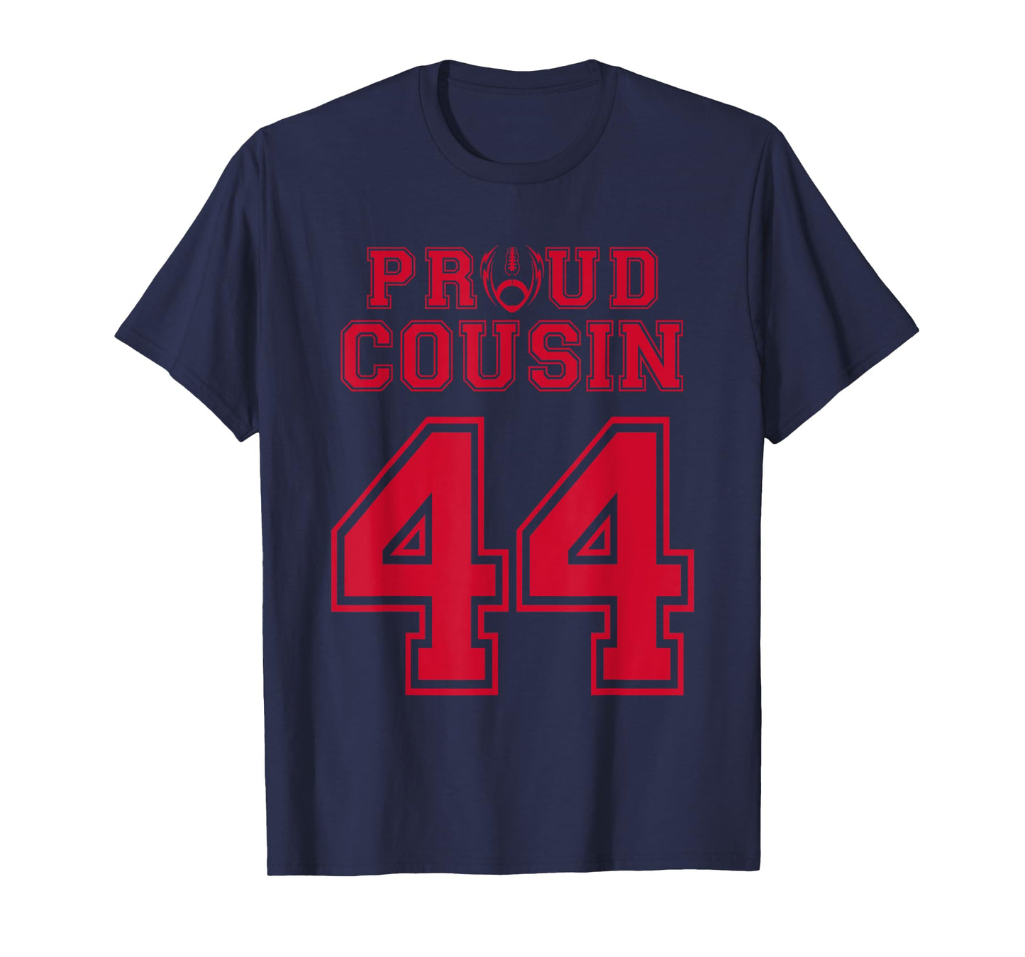 Custom Proud Football Cousin Number 44 R Personalized T-Shirt