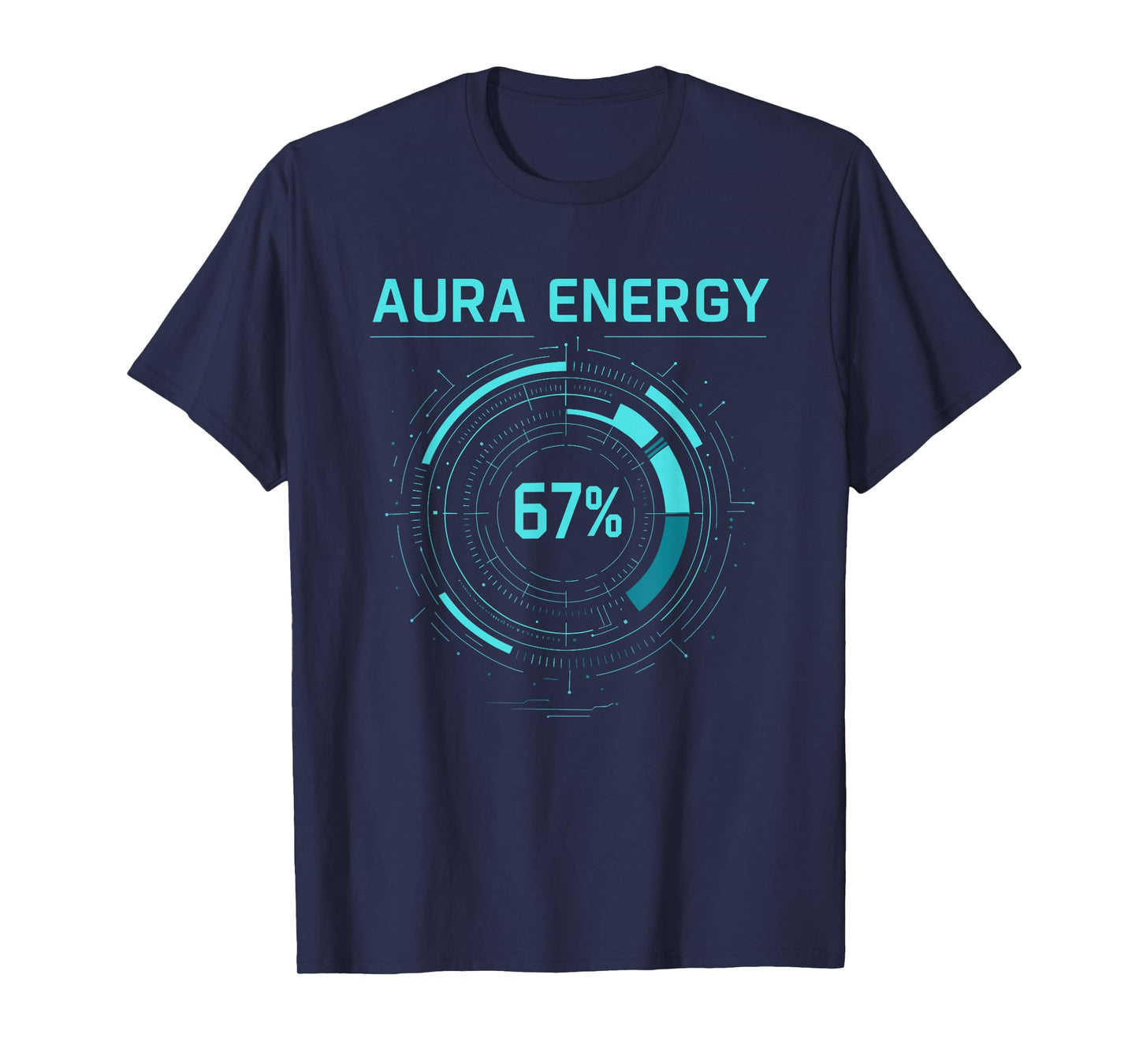 Funny Six Seven Meme Gen Alpha Slang Aura Energy T-Shirt