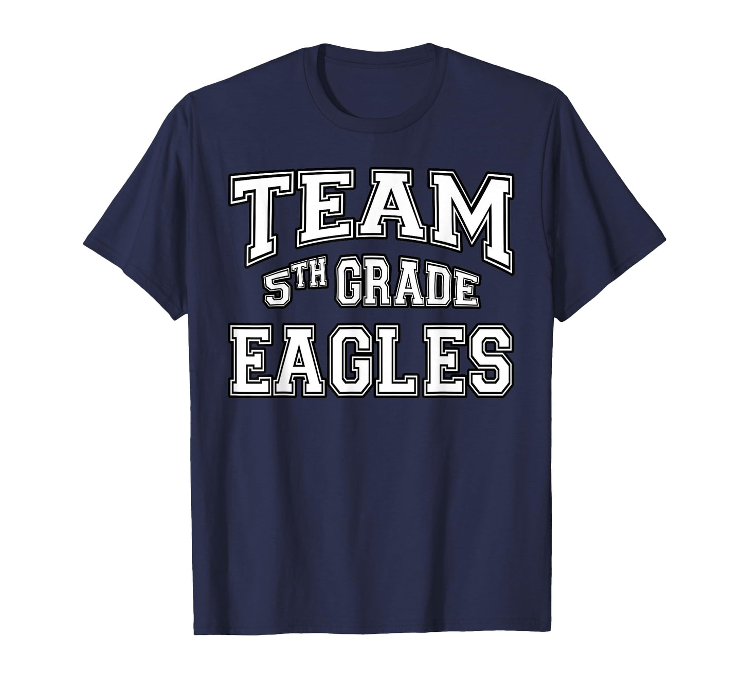 Team 5th Fifth Grade Eagles Student Back To School T-Shirt