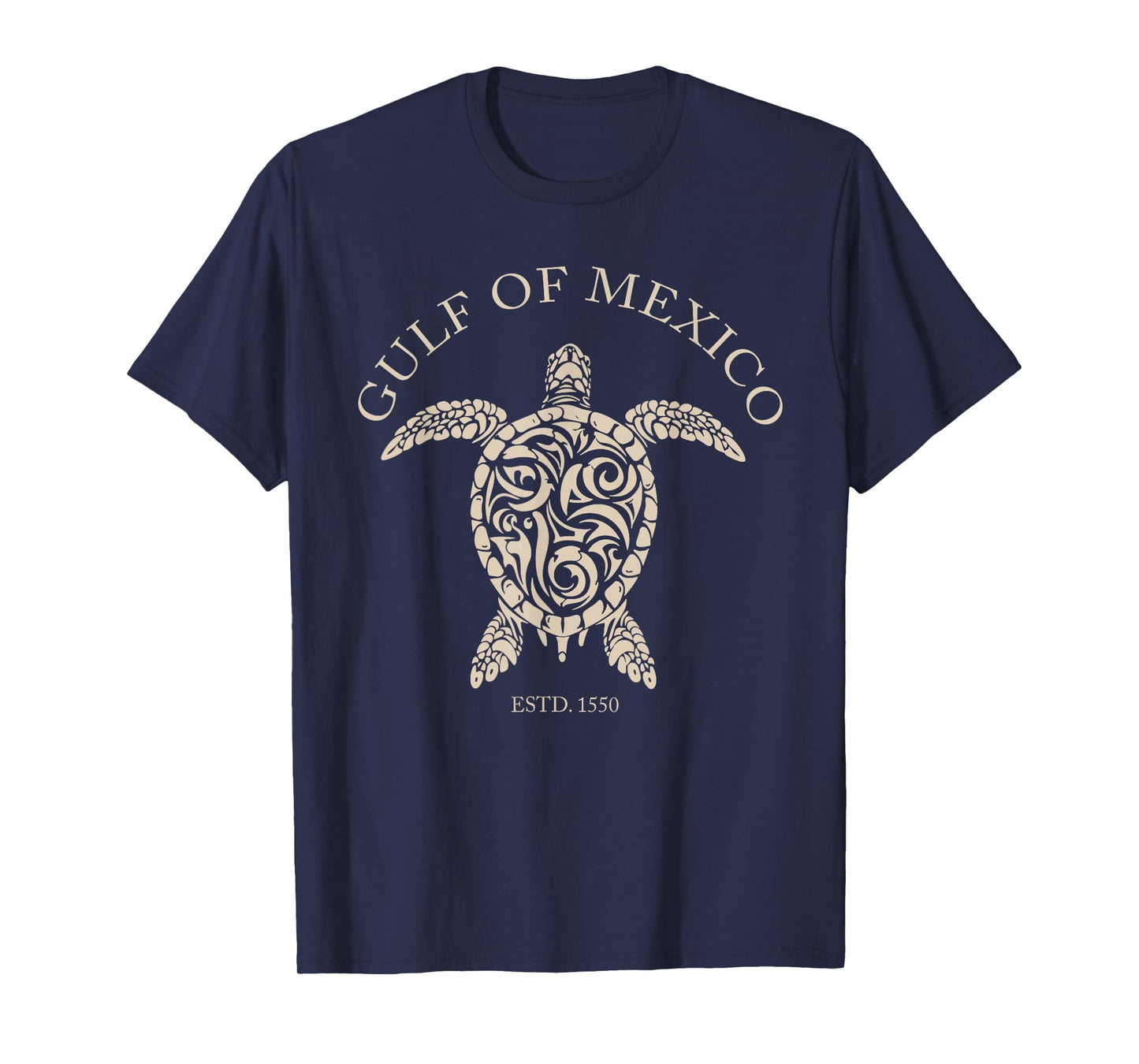 Vintage Sea Turtle Gulf of Mexico Est 1550 Anti Trump T-Shirt
