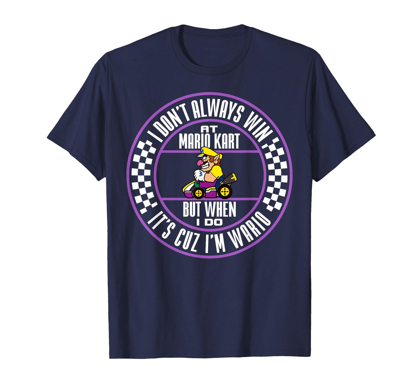 Nintendo Mario Kart Wario When I Win Circle Text T-Shirt