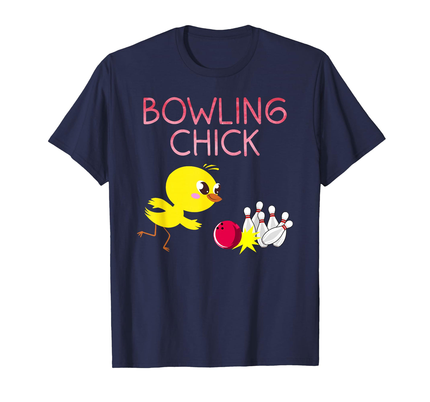 Funny Bowling Design for Girls Women Bowler Bowling Lover T-Shirt