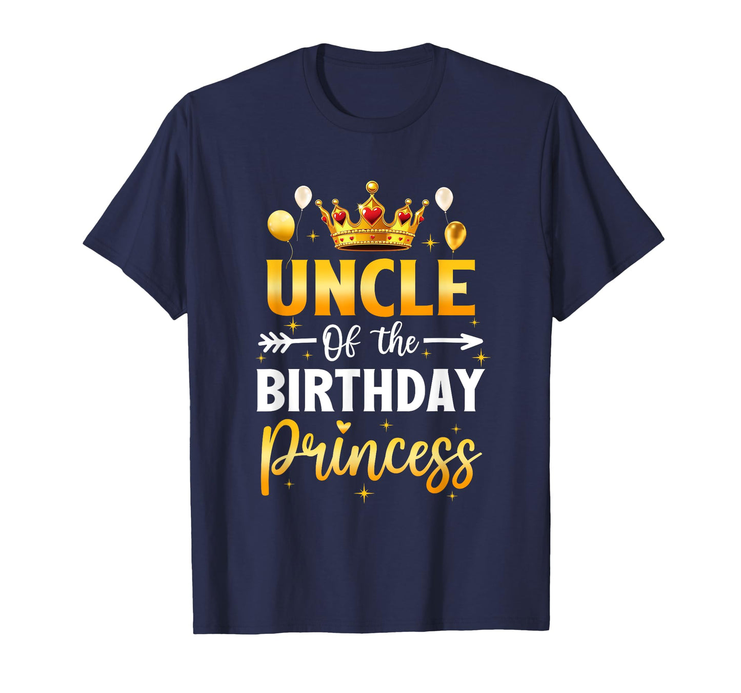 Uncle Of The Birthday Princess Birthday Girl Party Family T-Shirt