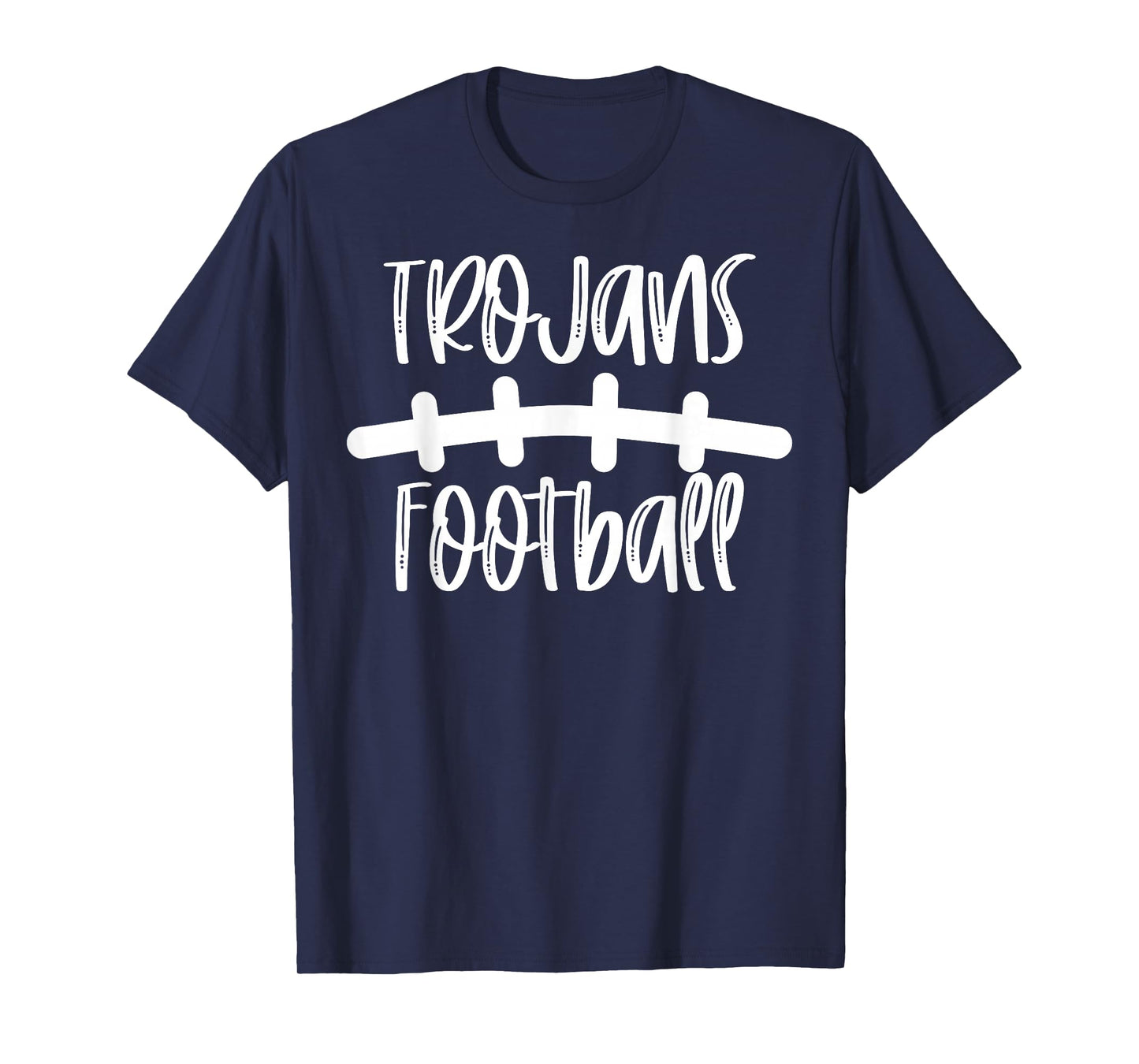 Trojans Football School Spirit Team Mascot Game Night T-Shirt