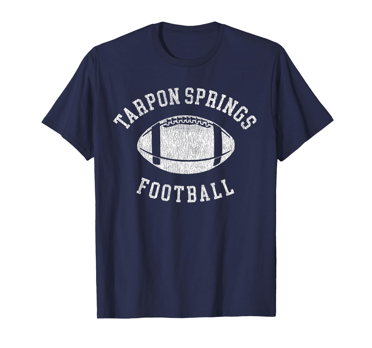 Tarpon Springs Football Distressed Vintage 80's Throwback T-Shirt