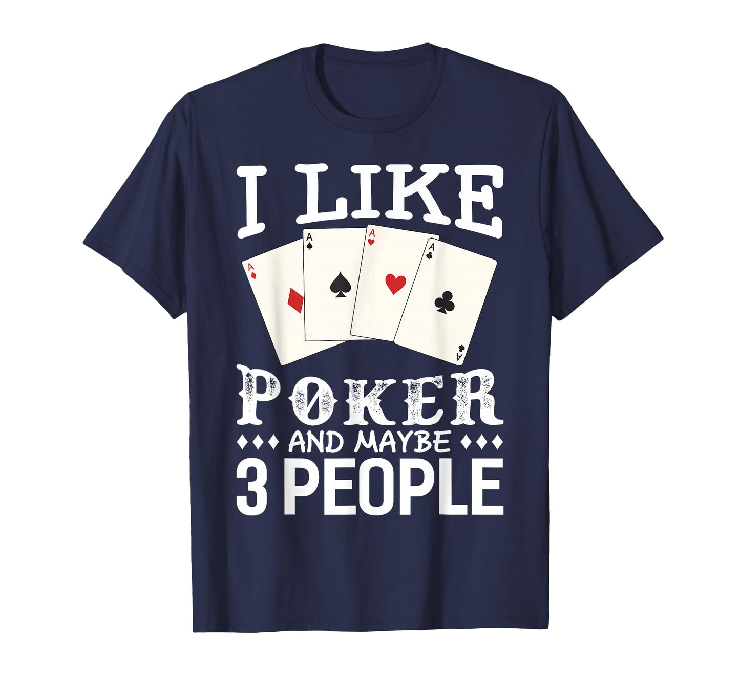Poker Game Gift Tees Unisex Poker T-Shirt Black Small Crew Neck Short Sleeve Letter Print Modern Poker Humor Gift