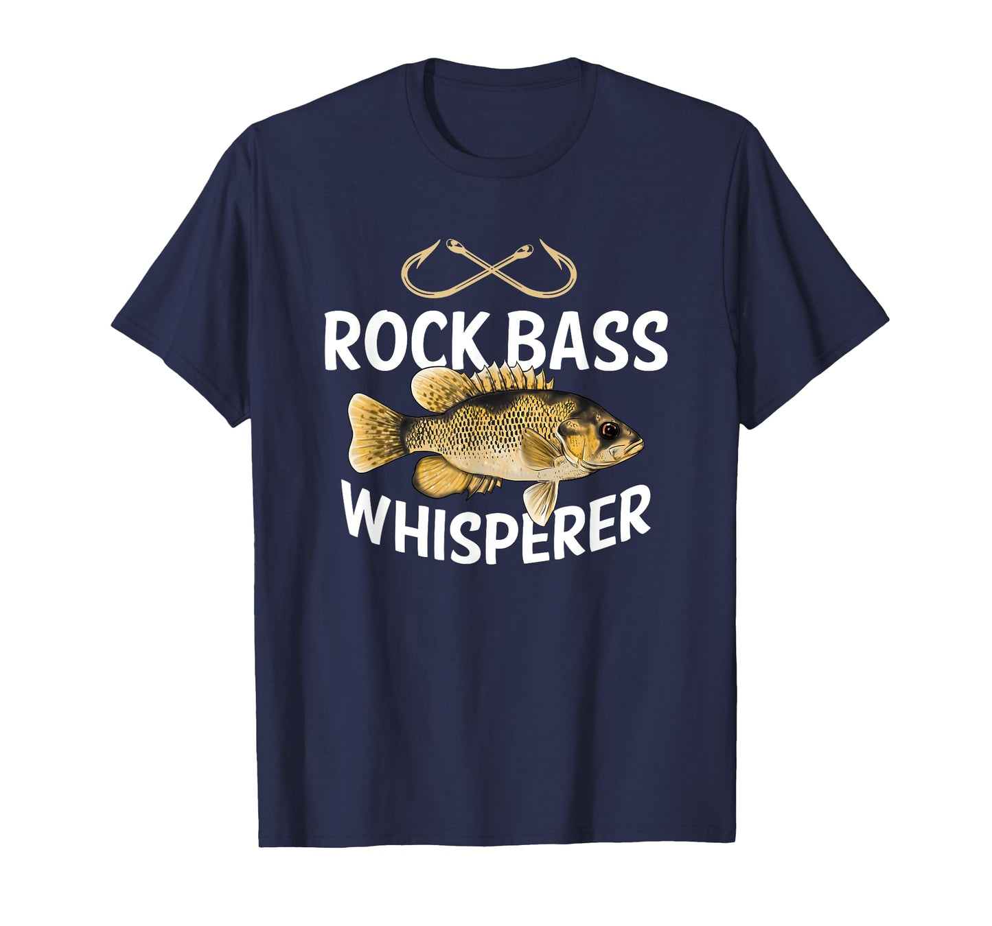Funny Rock Bass Fishing Freshwater Fish Graphic T-Shirt