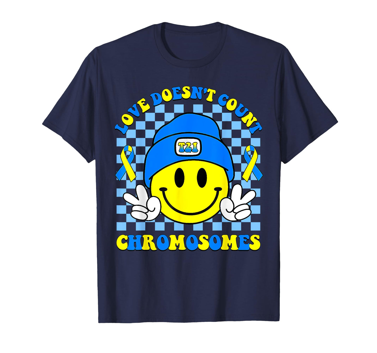 Love Doesn't Count Chromosomes Down Syndrome Awareness T-Shirt