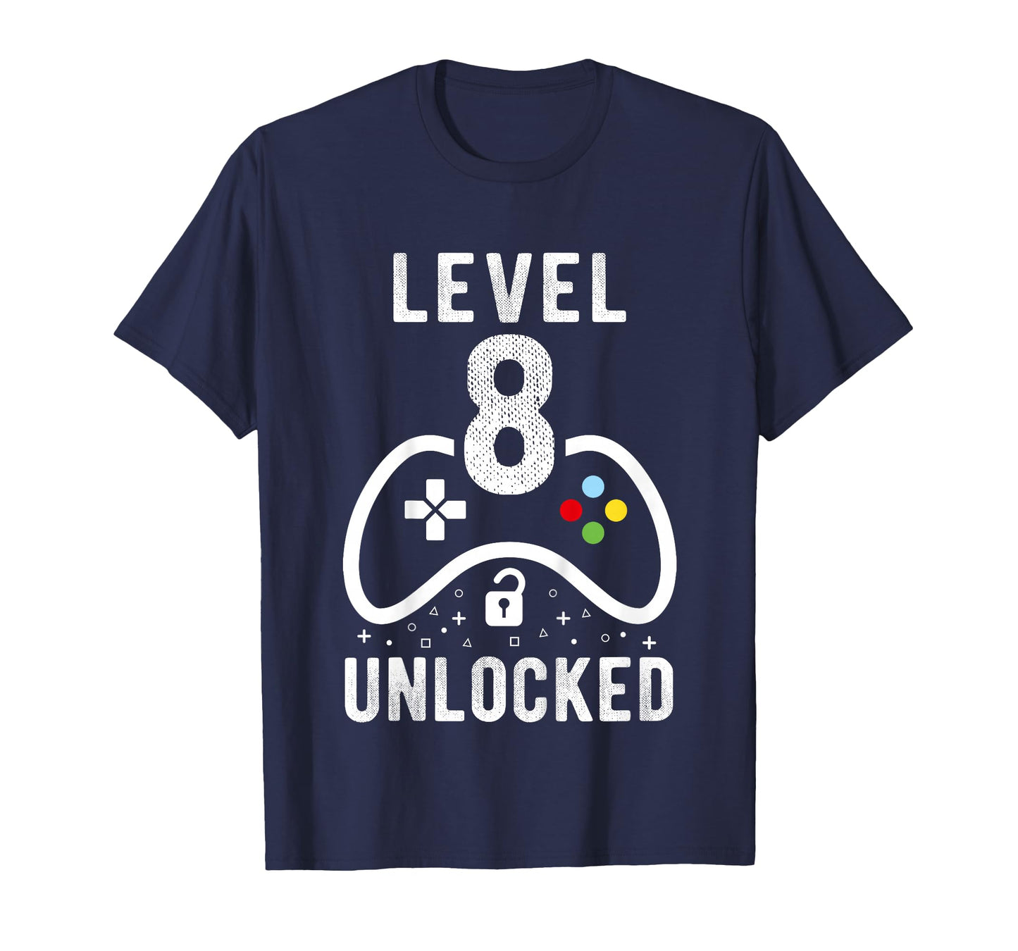 Level 8 Unlocked Video Game 8th Birthday Gift T-Shirt