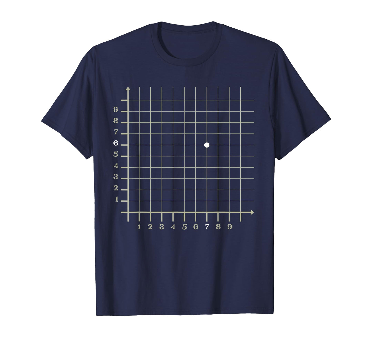 Coordinate 67 Grid Funny Math Science Teacher Boys Kids Math T-Shirt