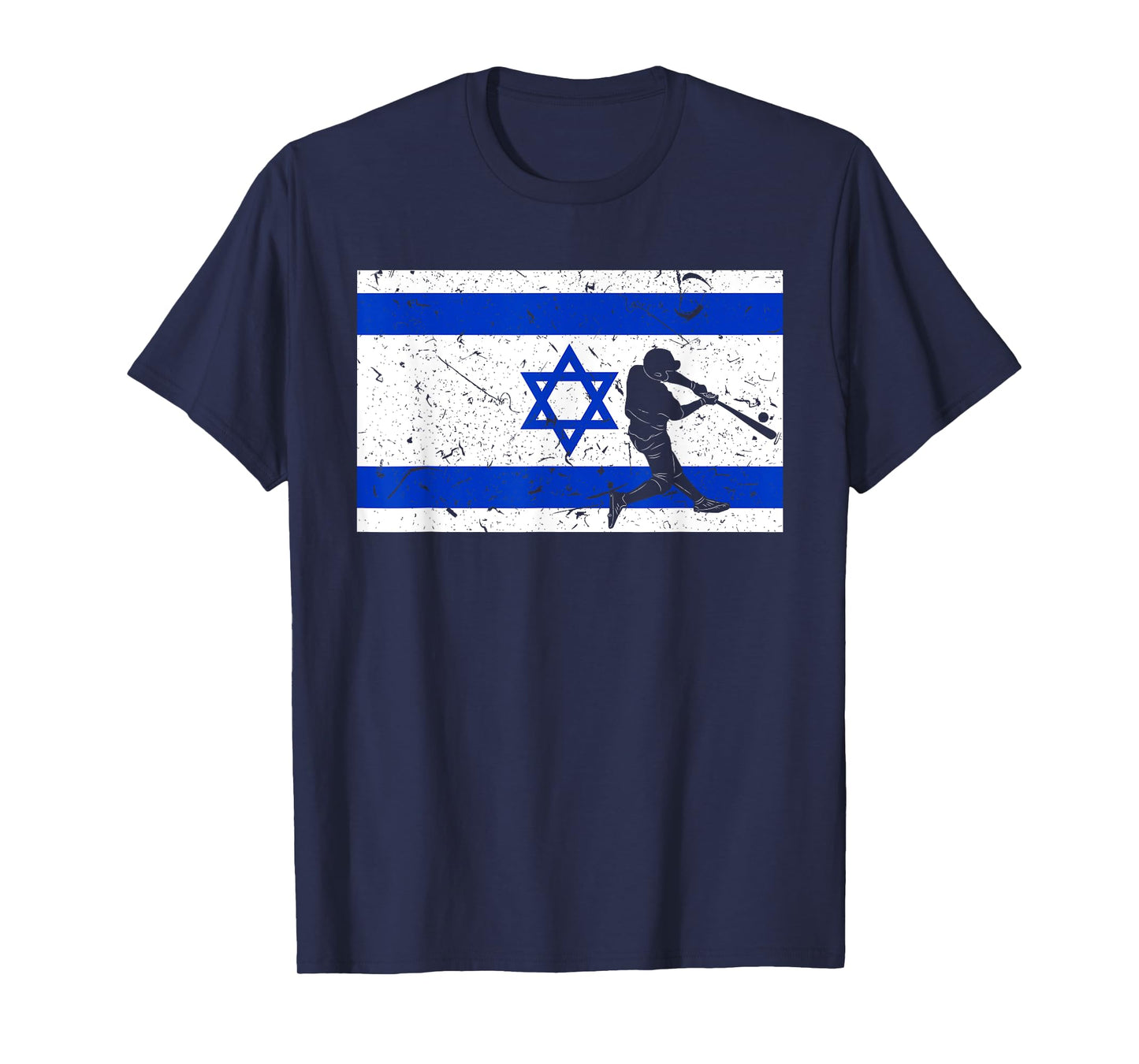 Vintage Baseball League Israel Flag National Team Player T-Shirt
