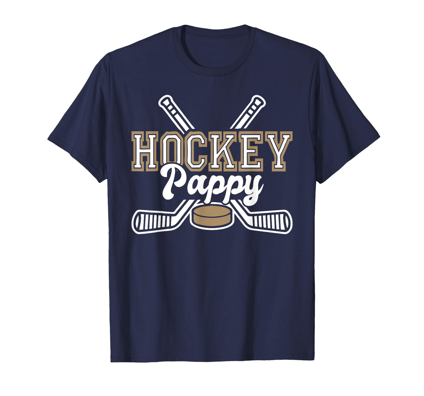 Hockey Pappy For Men Papa Father's Day Vintage T-Shirt