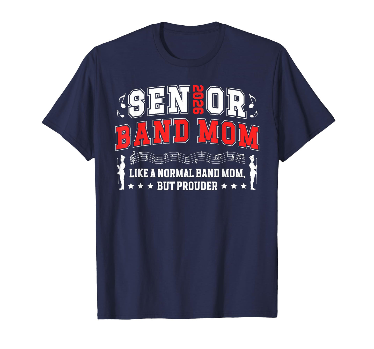 Senior Band Mom 2026 Senior Marching Band Mom Definition T-Shirt